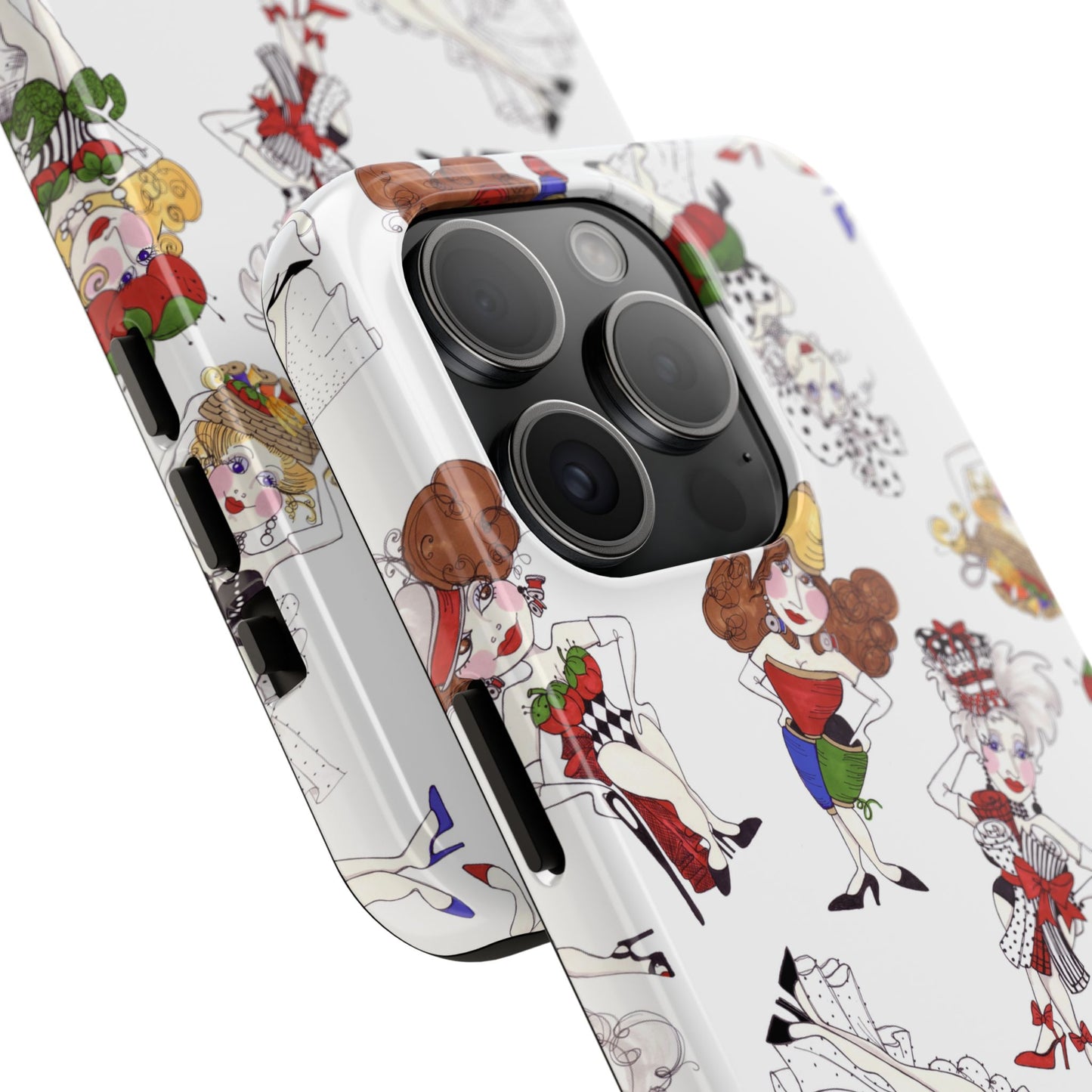 Sew Tossed White Phone Case