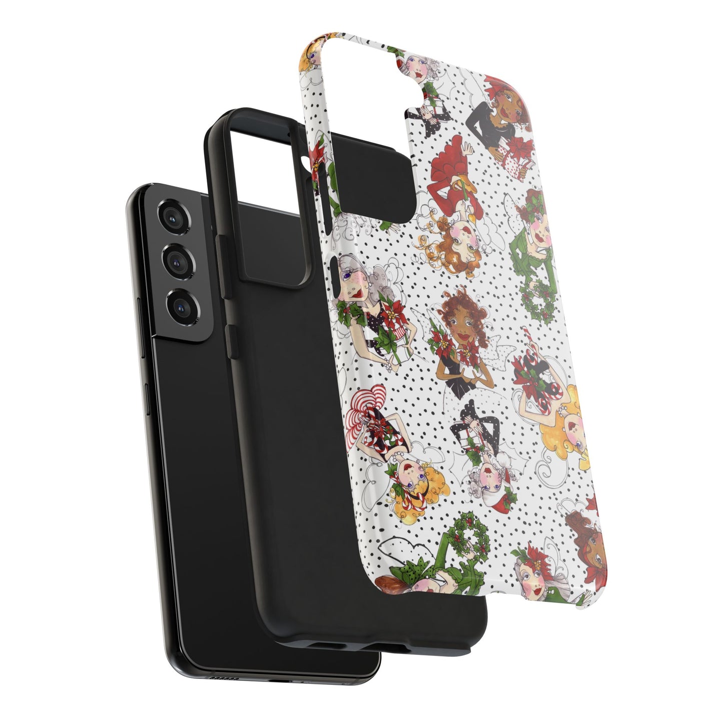 Fairy Toss White / Black Phone Case