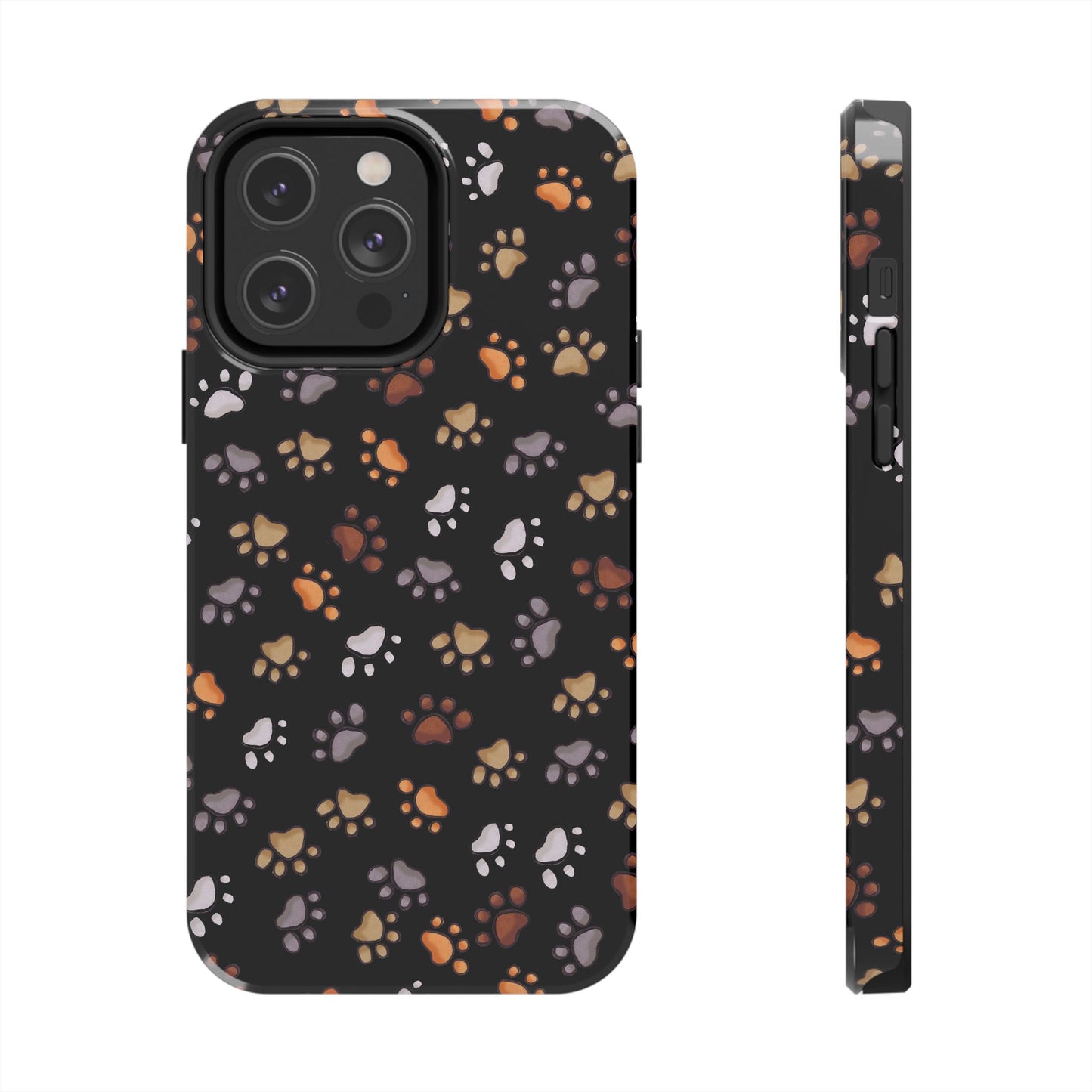 Puppy Paws Black Phone Case