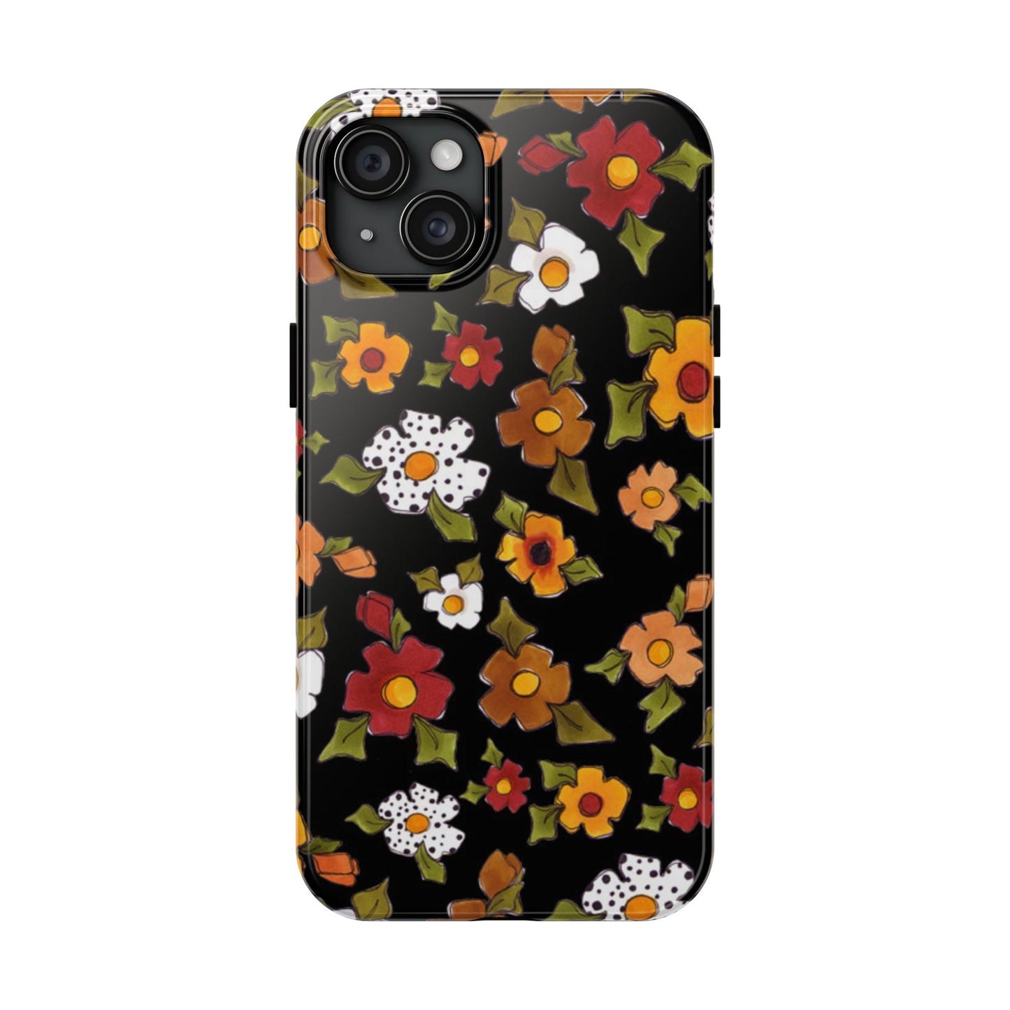 Spice Posie Black Phone Case