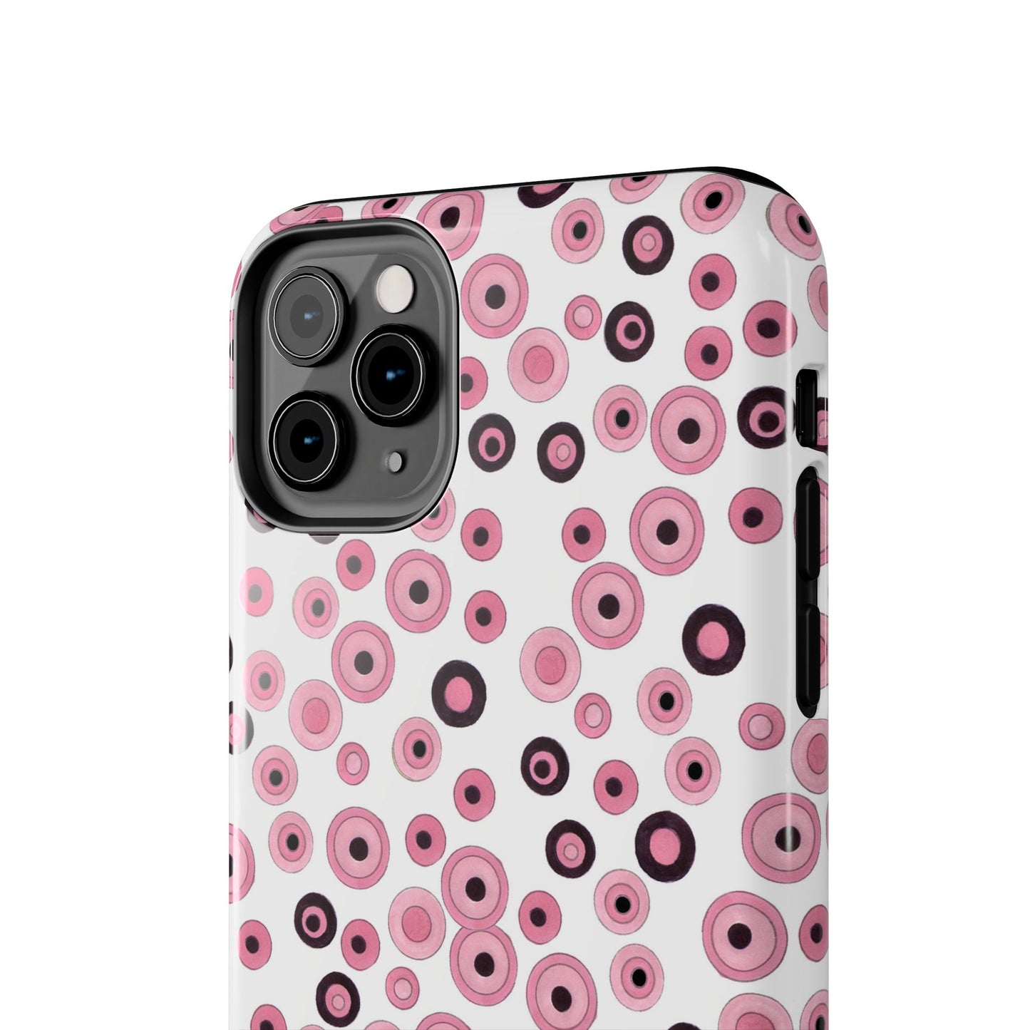 Dots White / Pink Phone Case