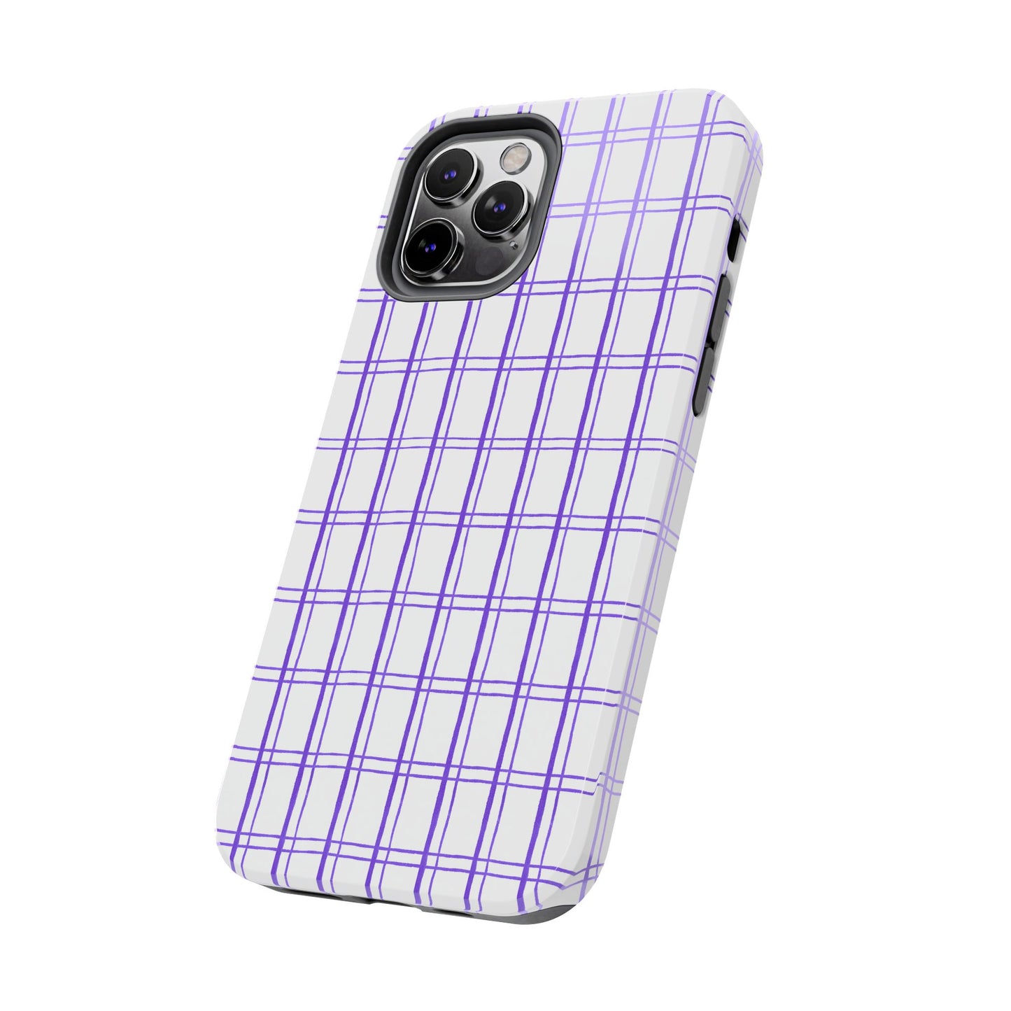 Kitchen Plaid White / Blue Phone Case