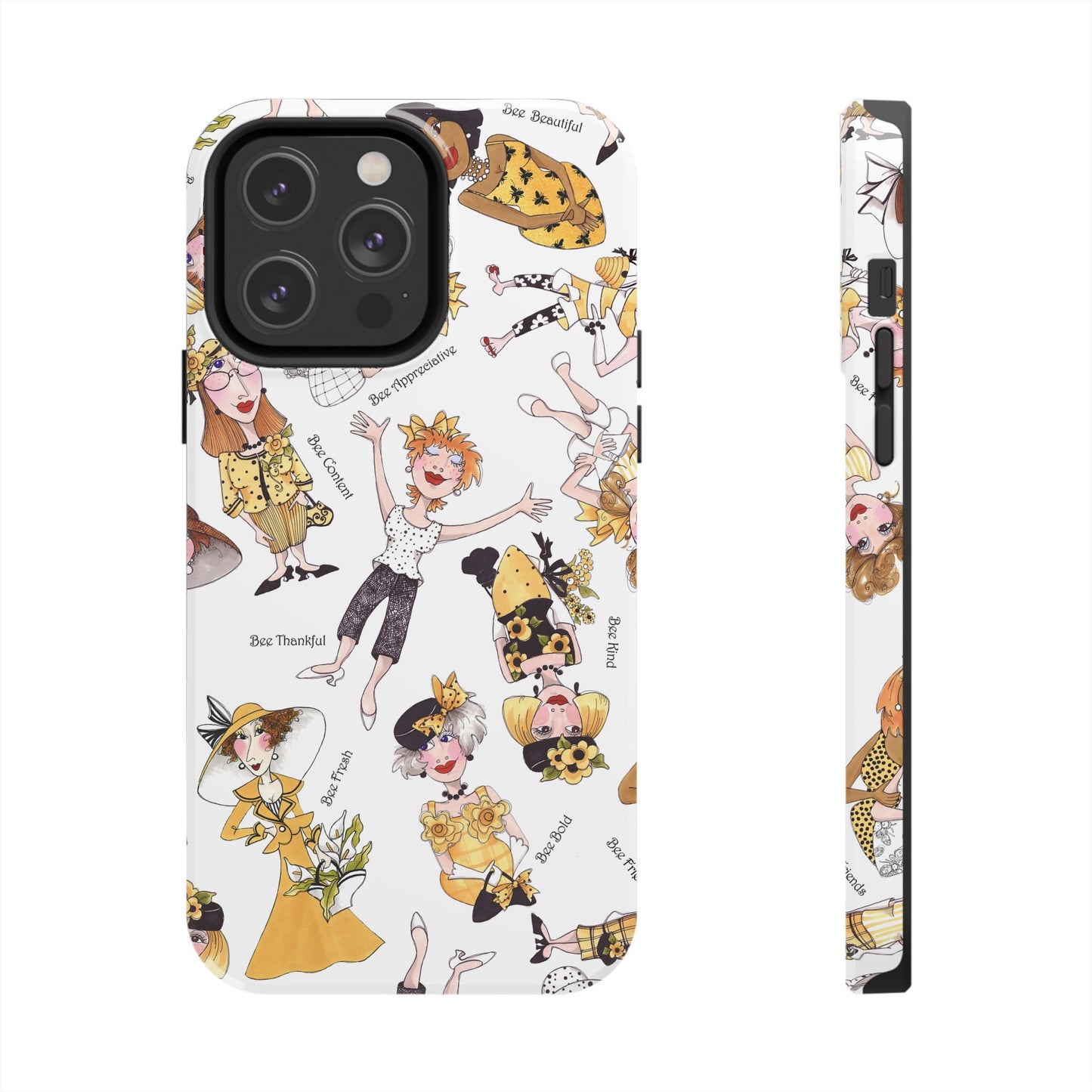 Bee Tossed White Phone Case