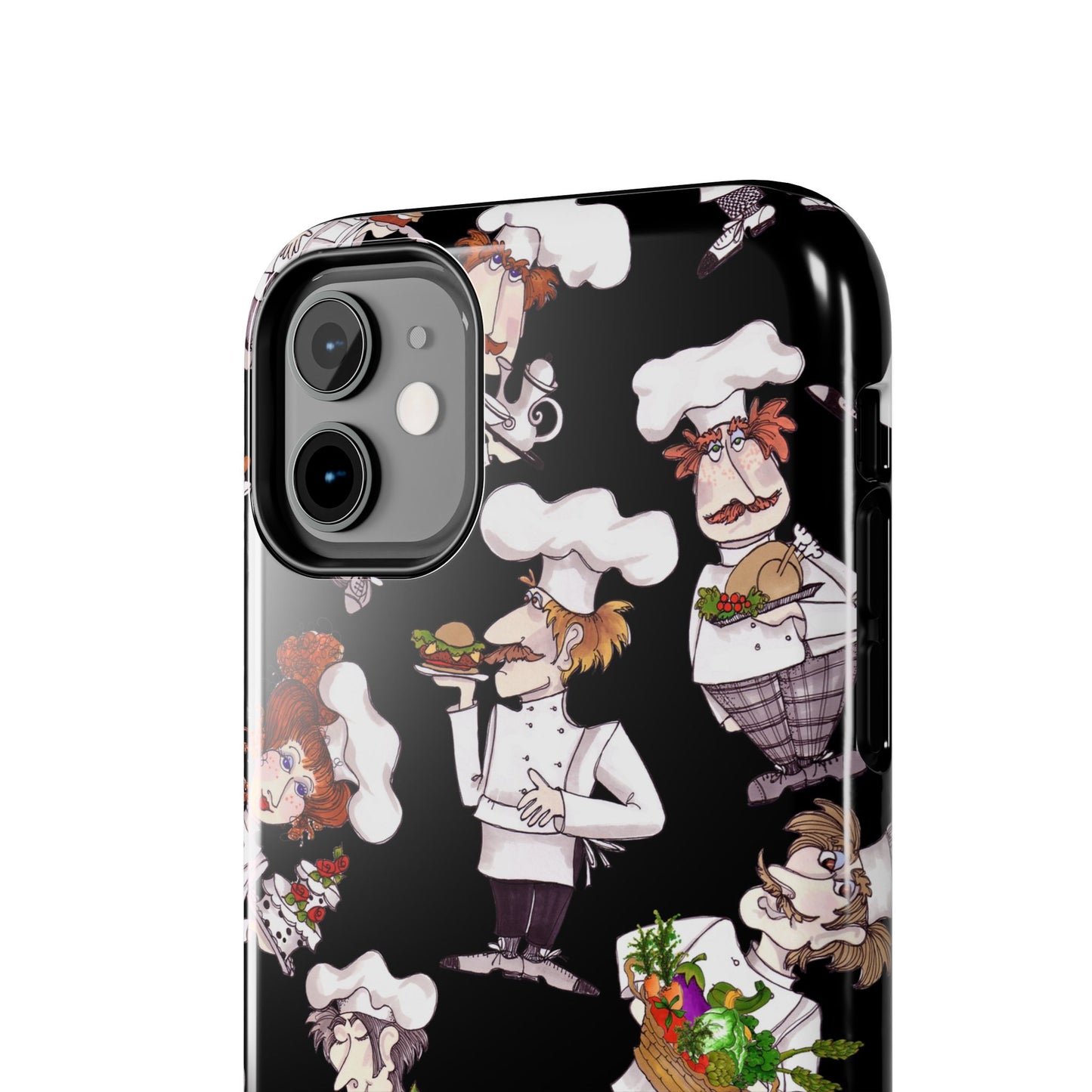 Tossed Chefs Black Phone Case