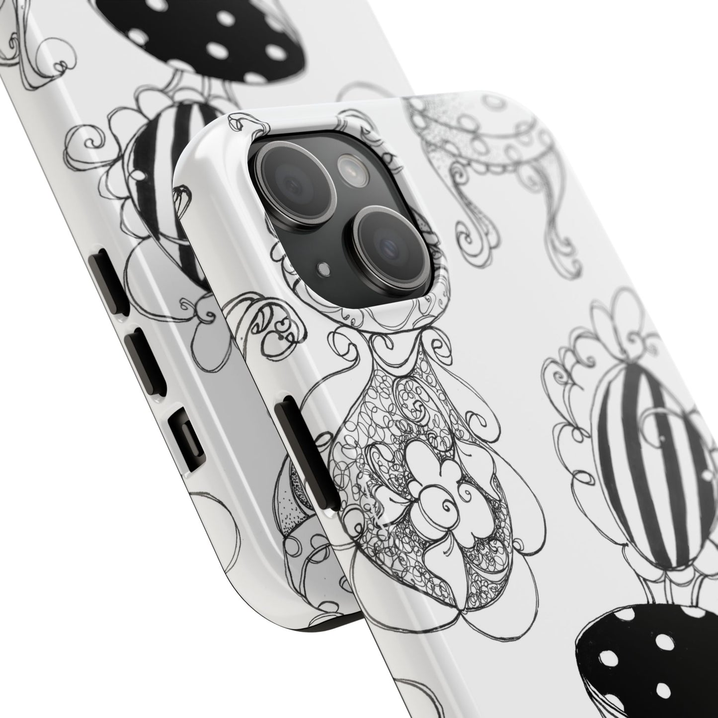 Bistro Chairs White Phone Case