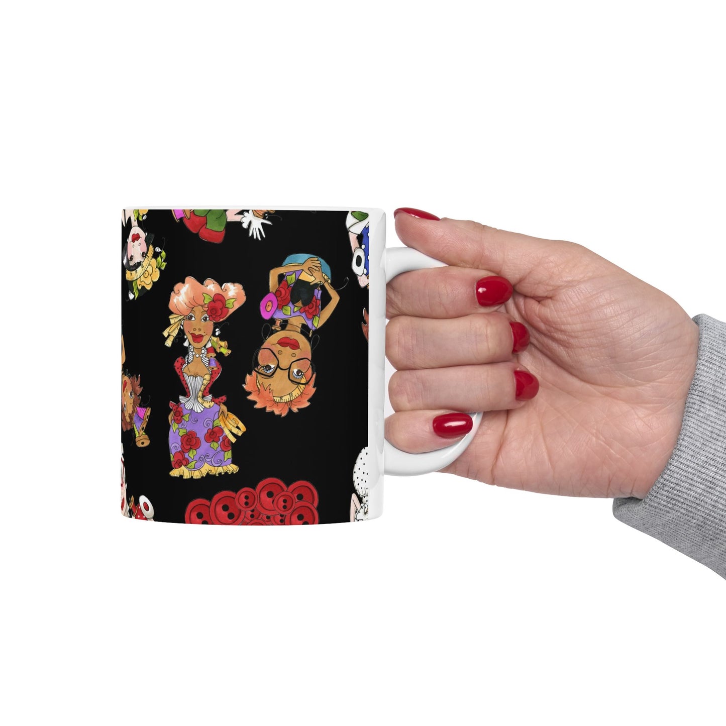 Curious Toss Black Cup