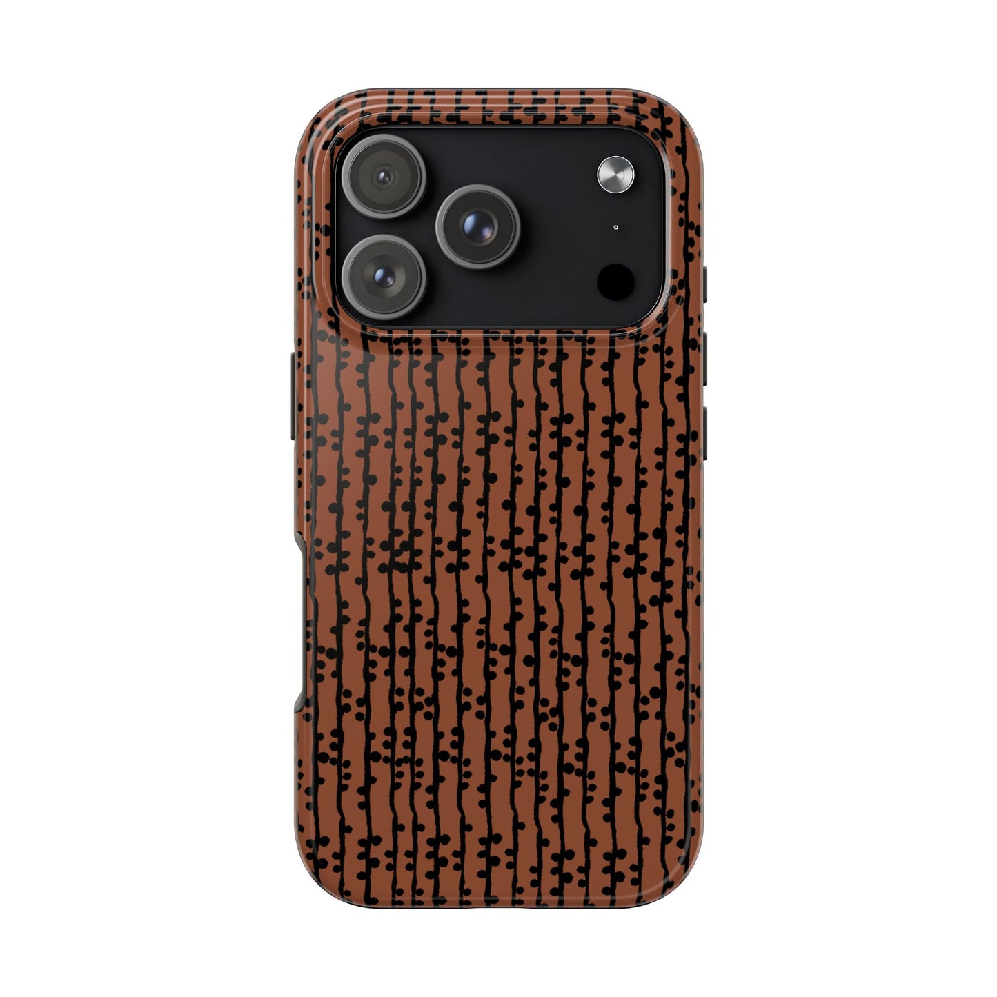 Loopy Stripe Brown Phone Case