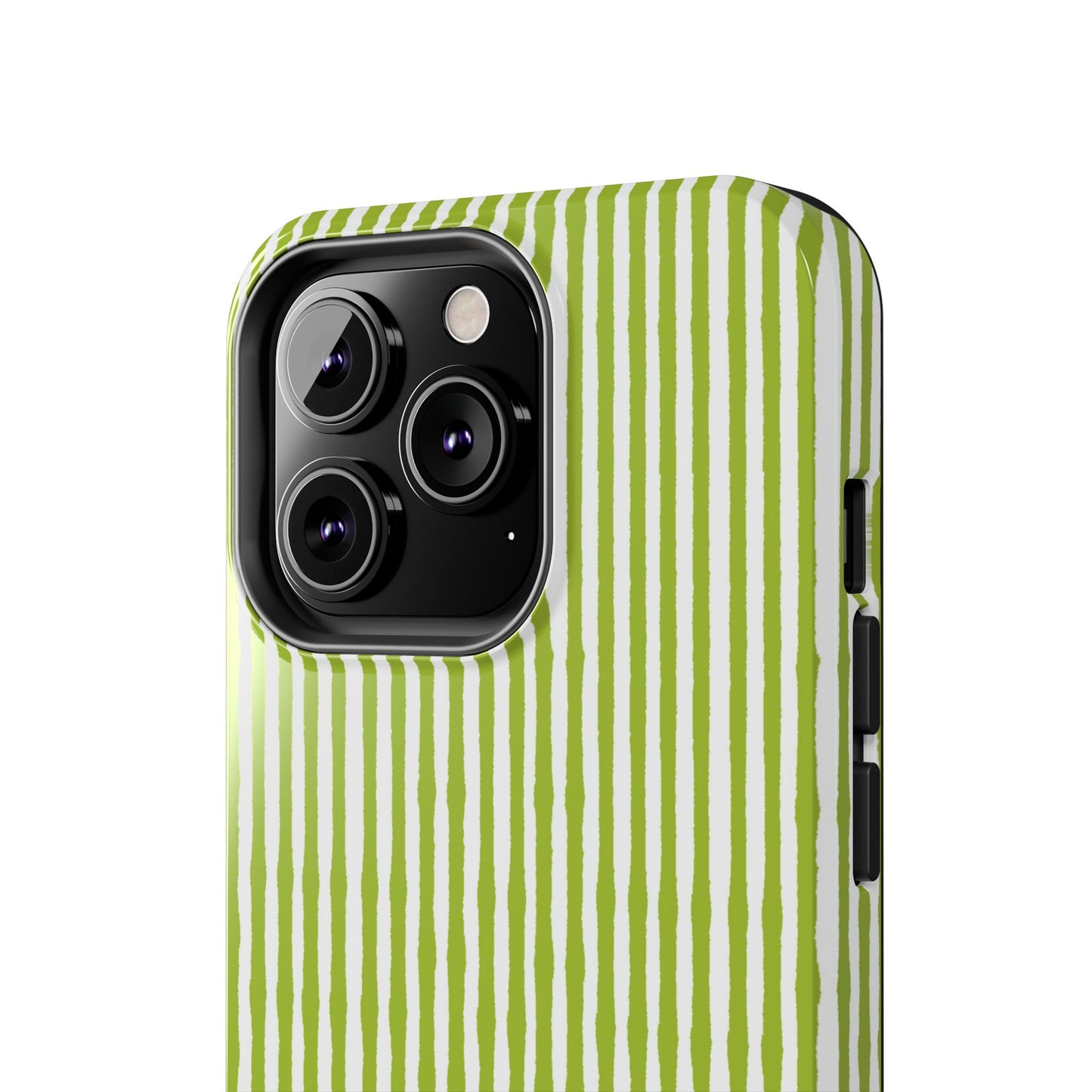 Lazy Stripe Green / White Phone Case