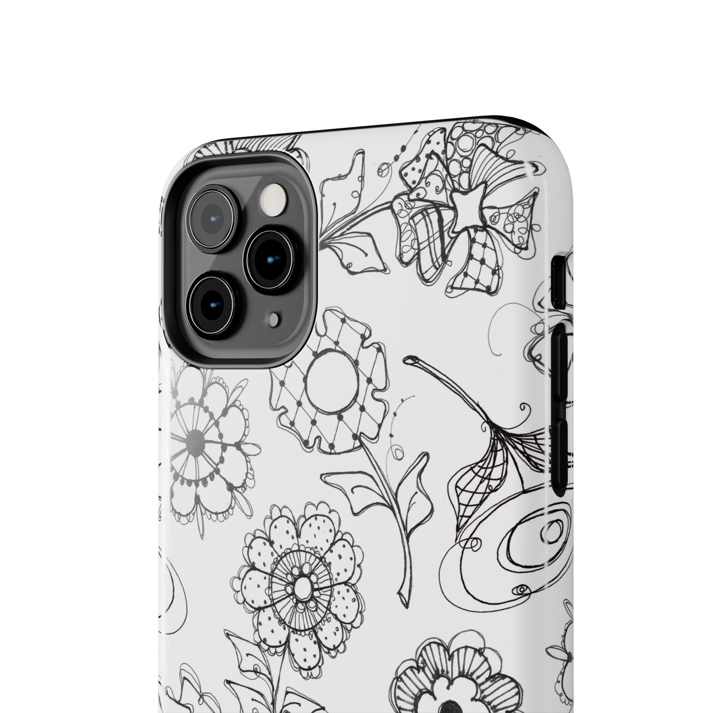 Paper Posies White Phone Case