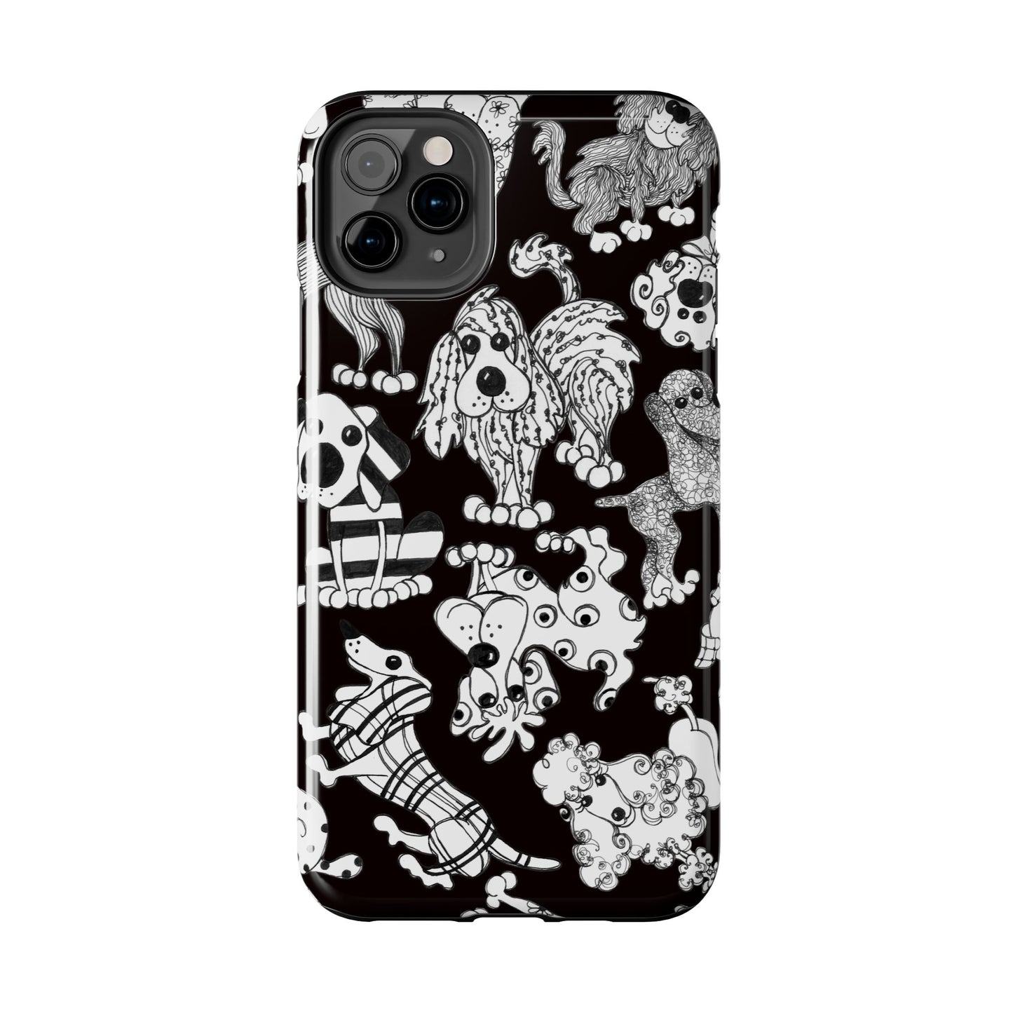 Dear Doggies Black Phone Case