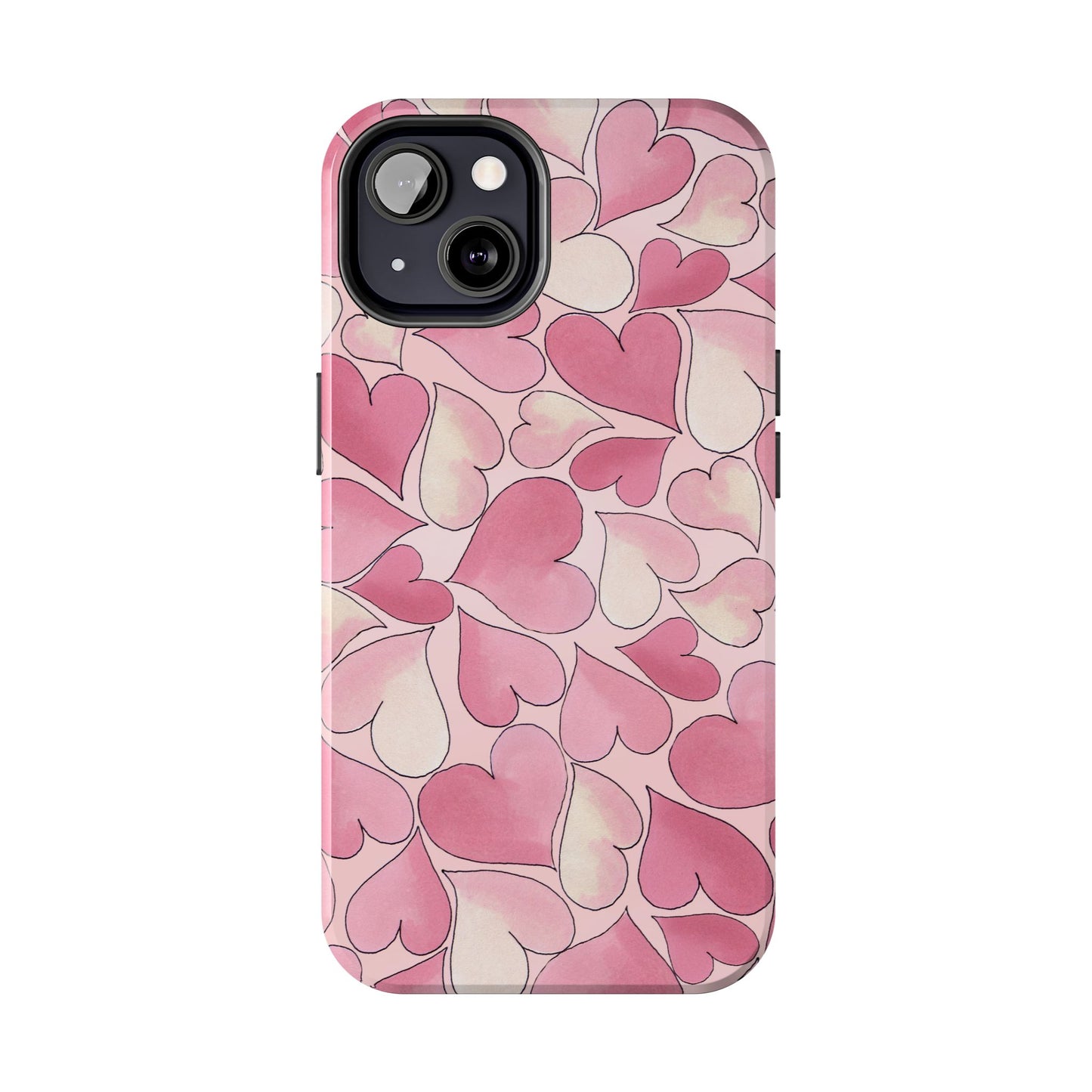 Hearts Pink Sky Phone Case