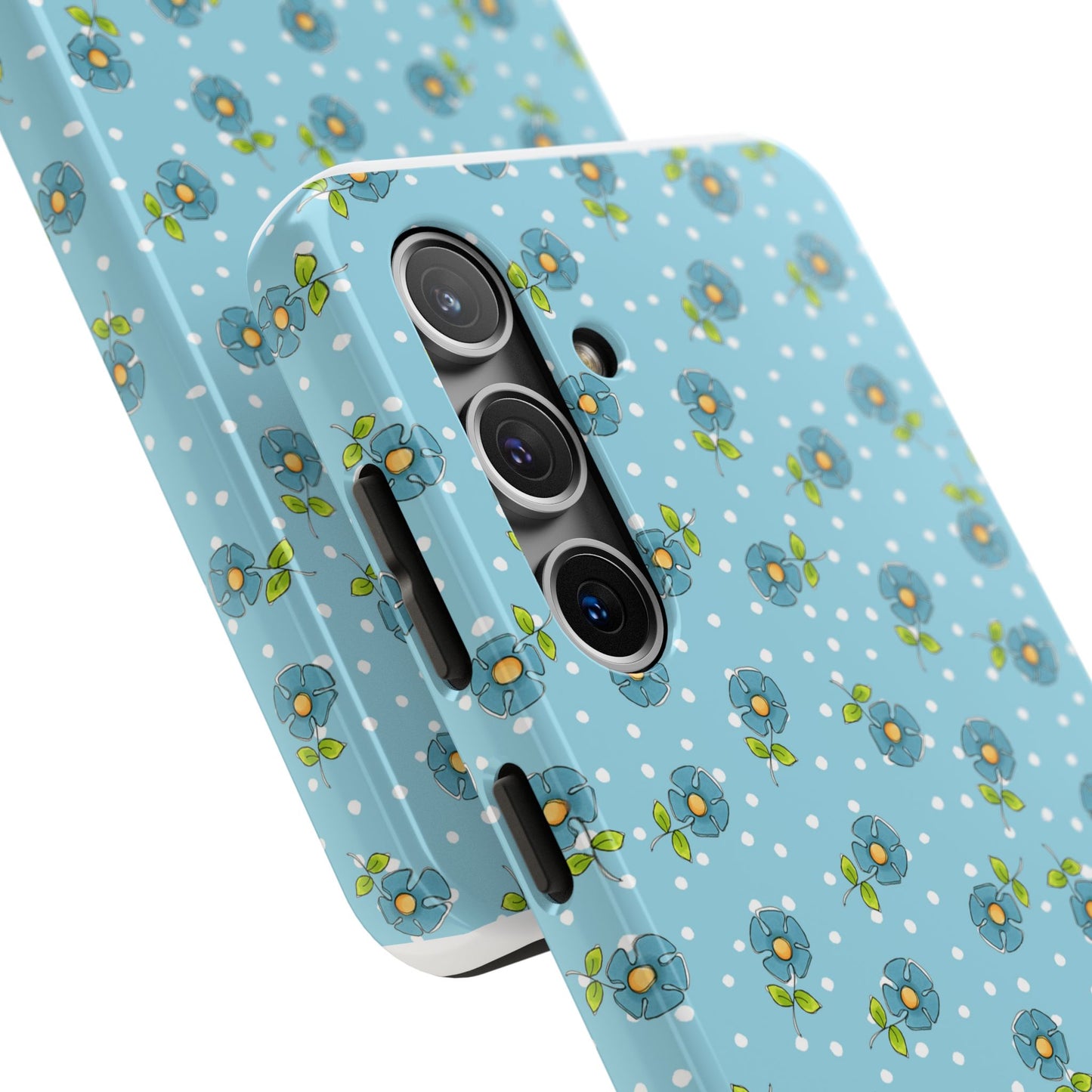 Daisy Dots Turquoise Phone Case