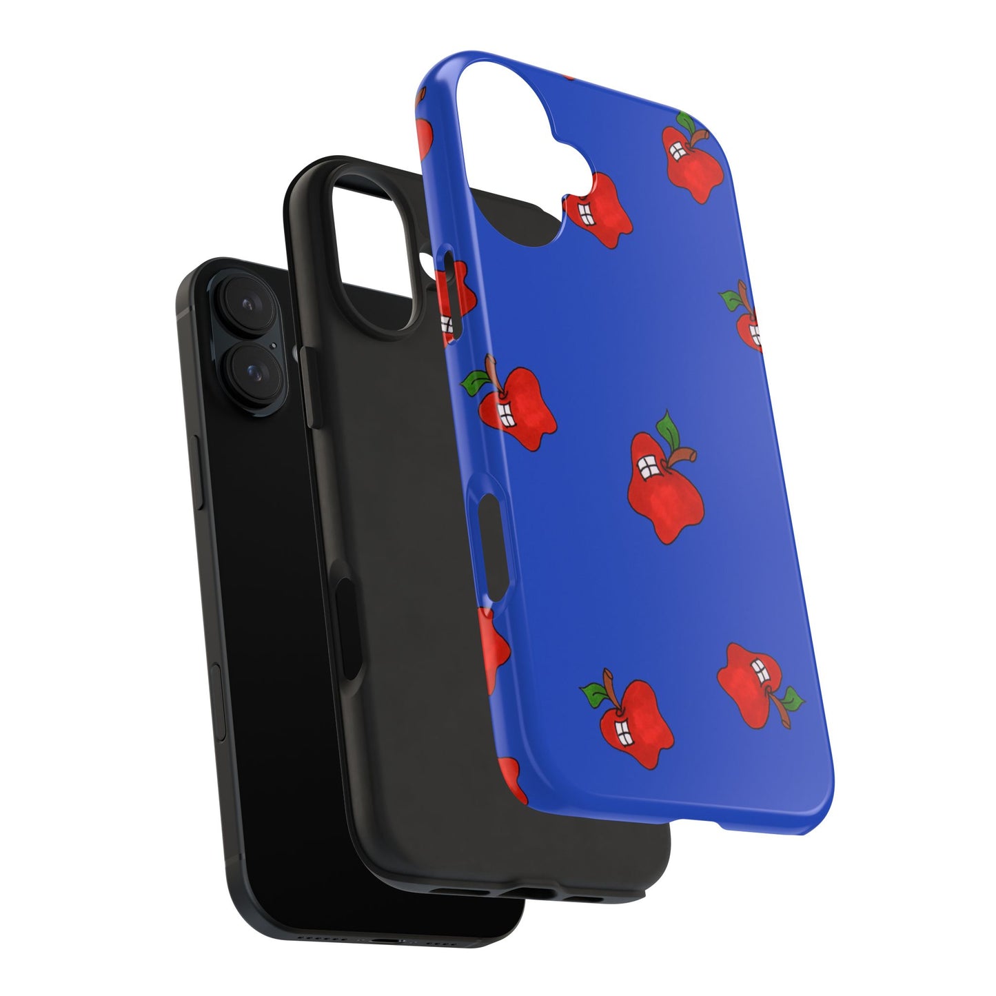 Flying Apples Blue Phone Case