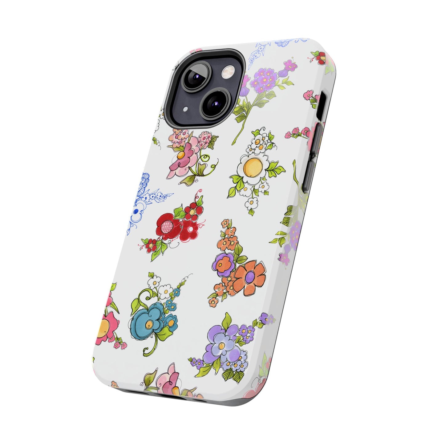 Mixed Bouquets White Phone Case