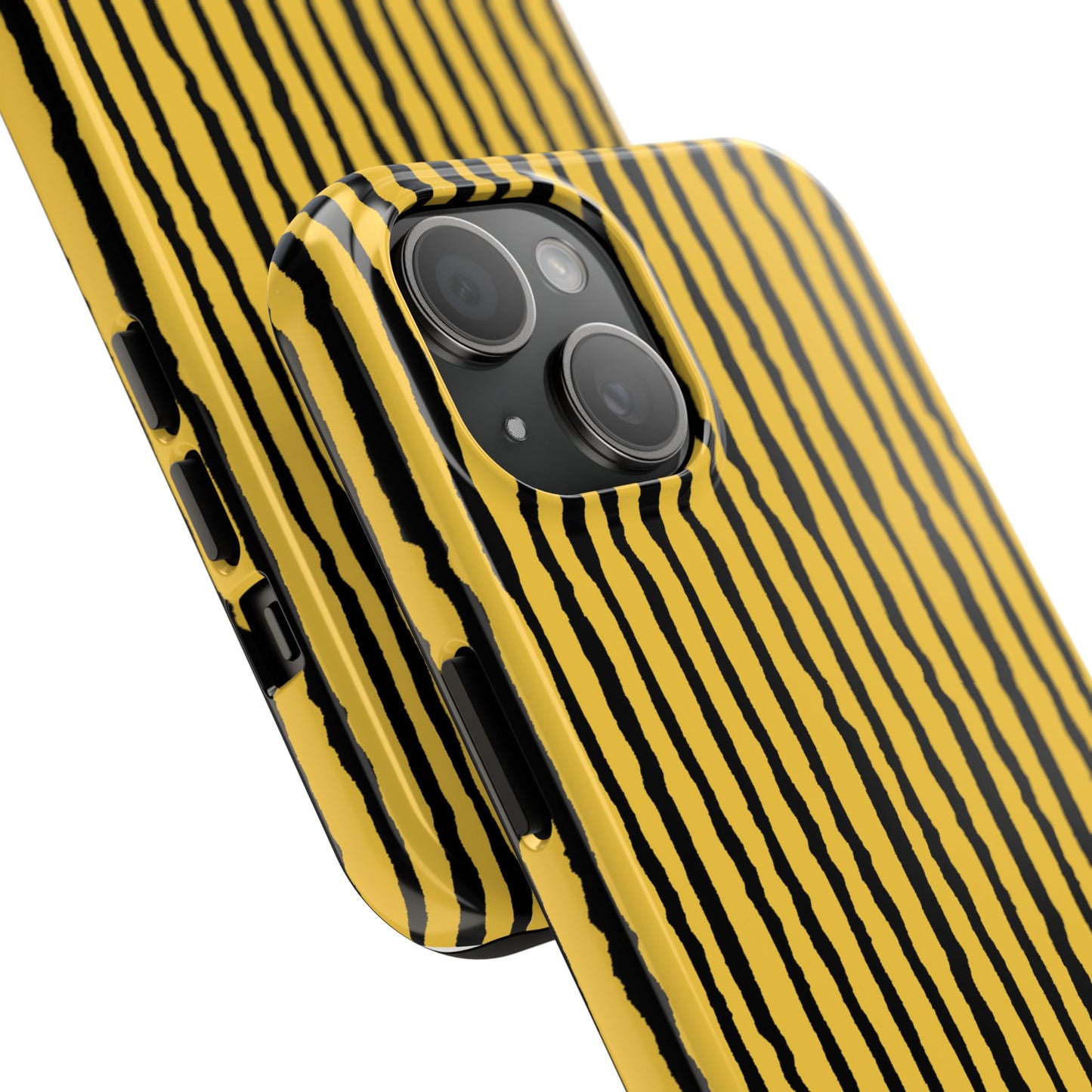 Sorta Stripe Yellow / Black Phone Case