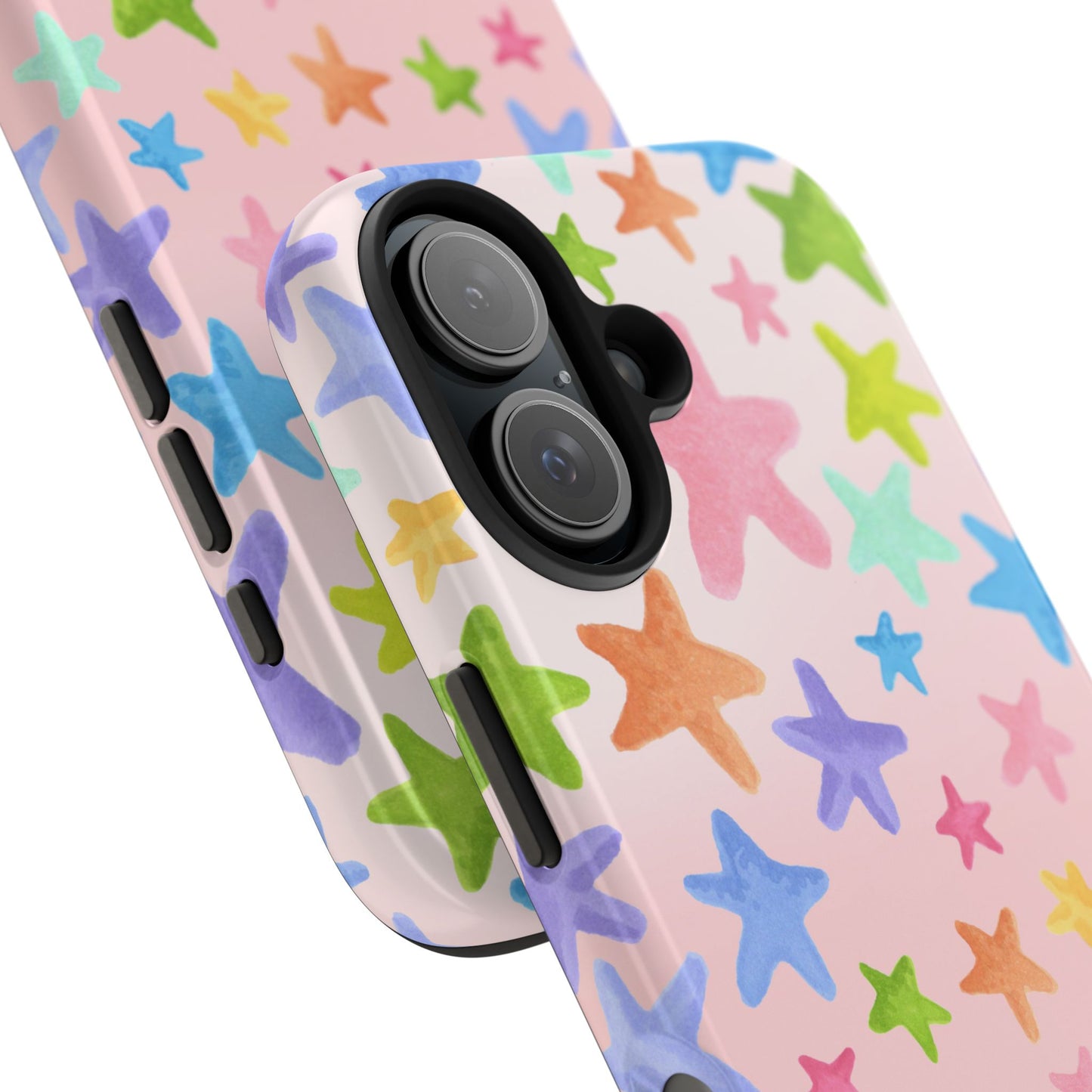 Happy Stars Pink Phone Case