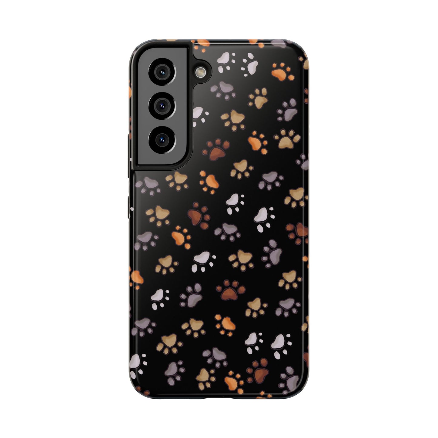 Puppy Paws Black Phone Case