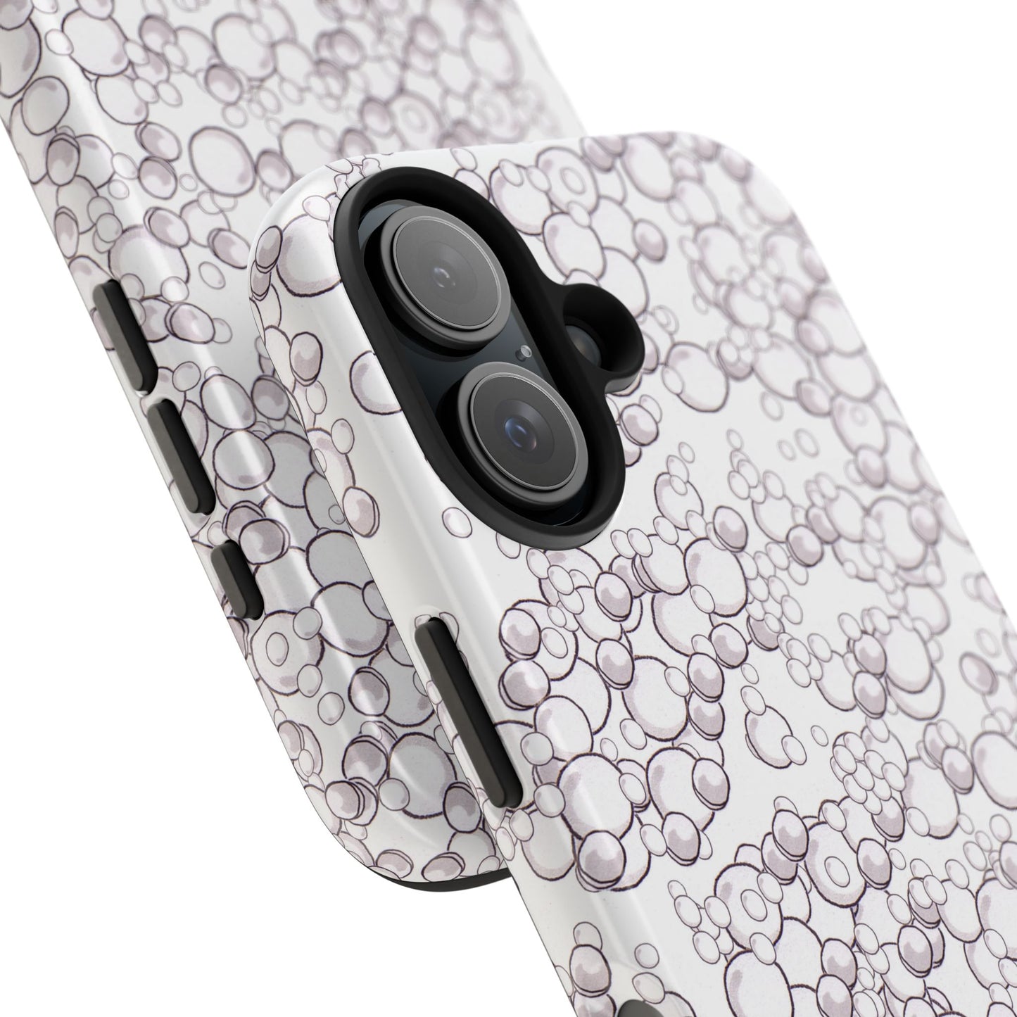 Bubble Dots White Phone Case