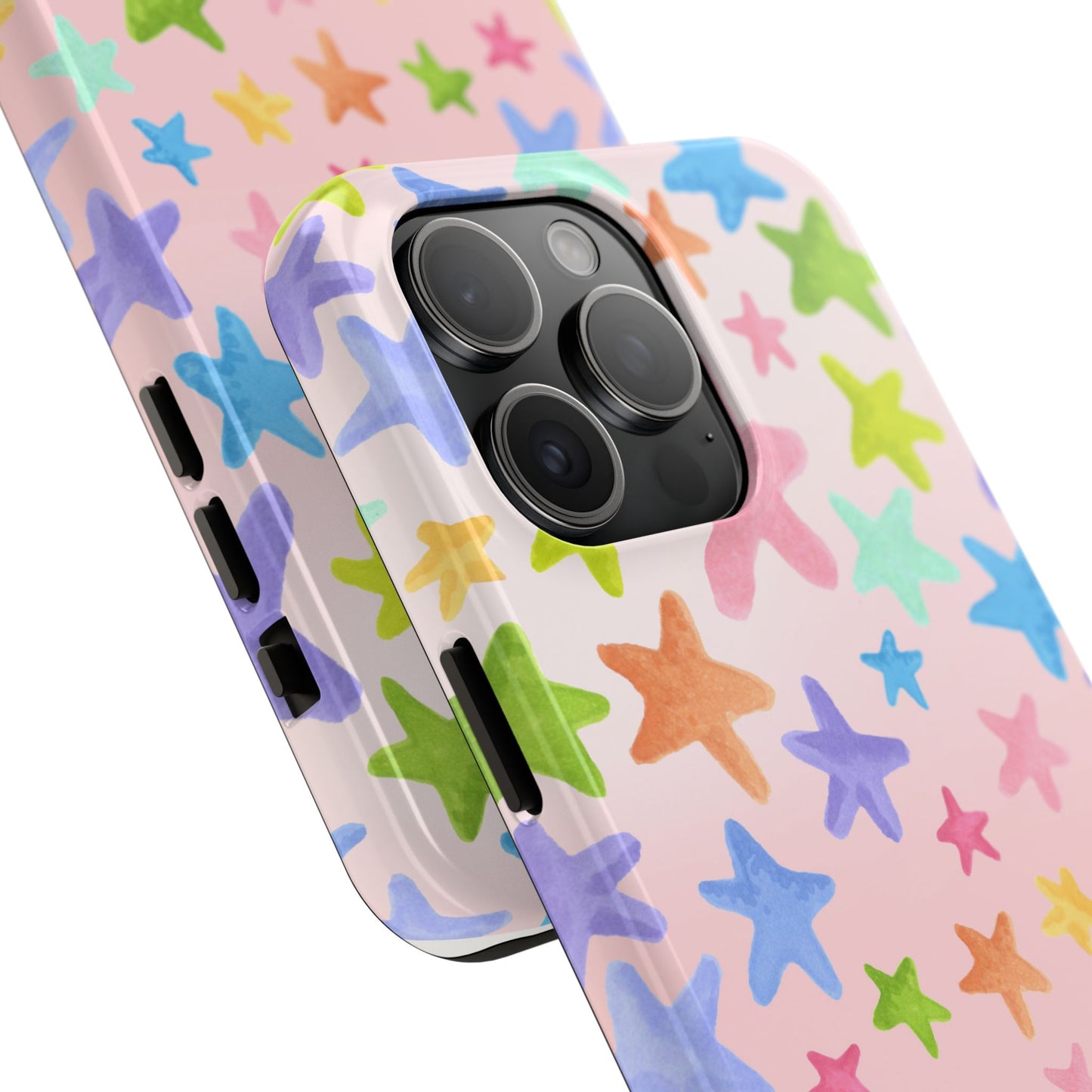 Happy Stars Pink Phone Case