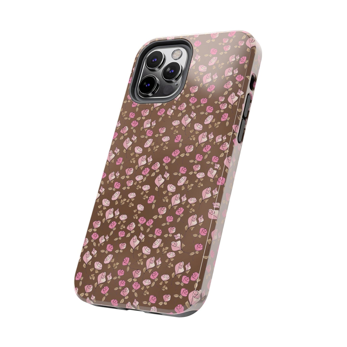 Little Bitty Roses Chocolate Phone Case