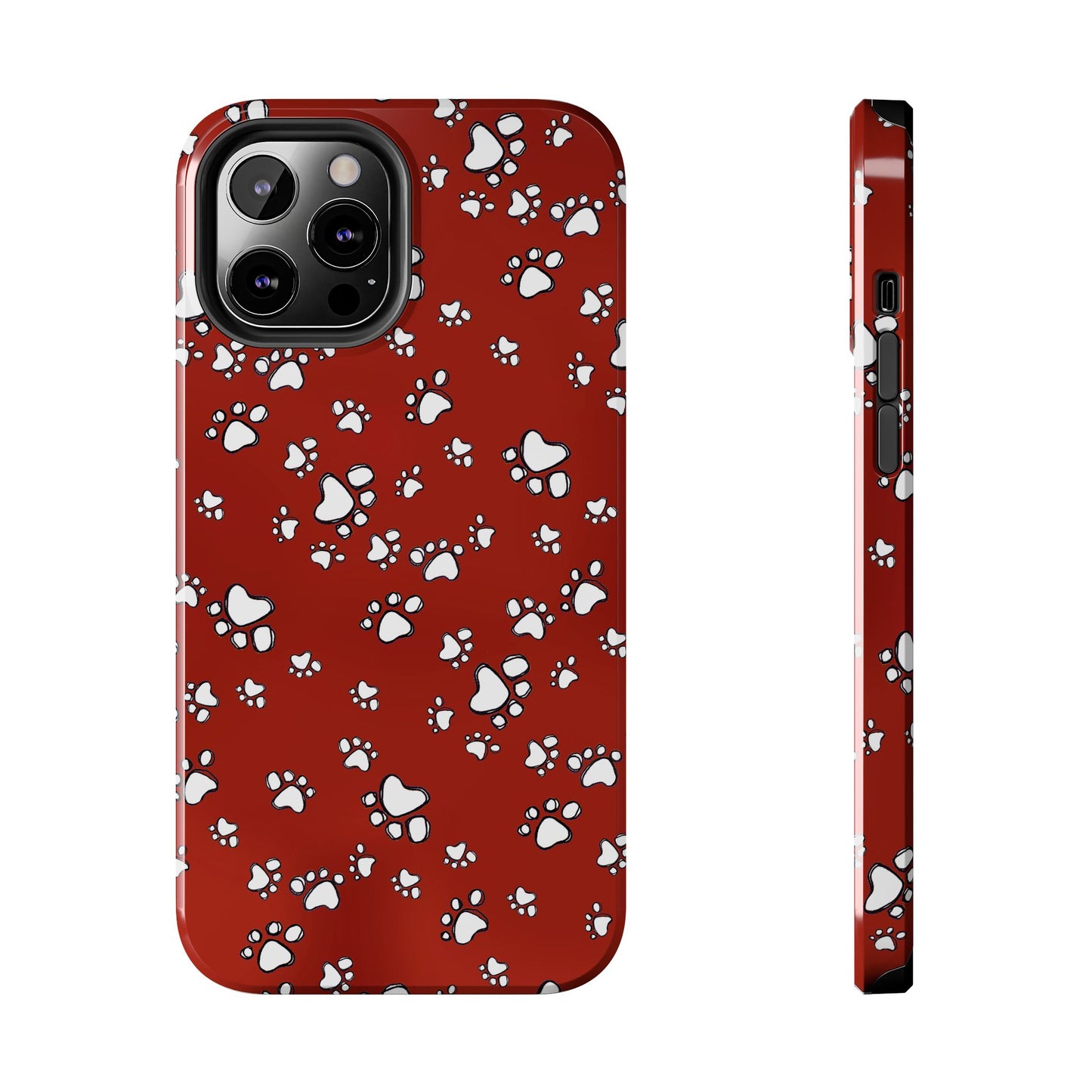 Paw Flakes Red Phone Case