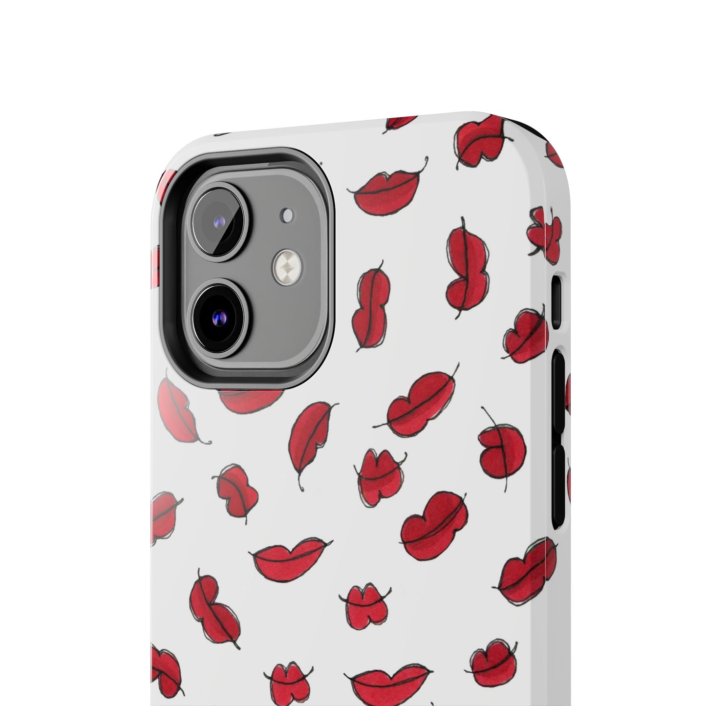 Lotsa Lips White Phone Case