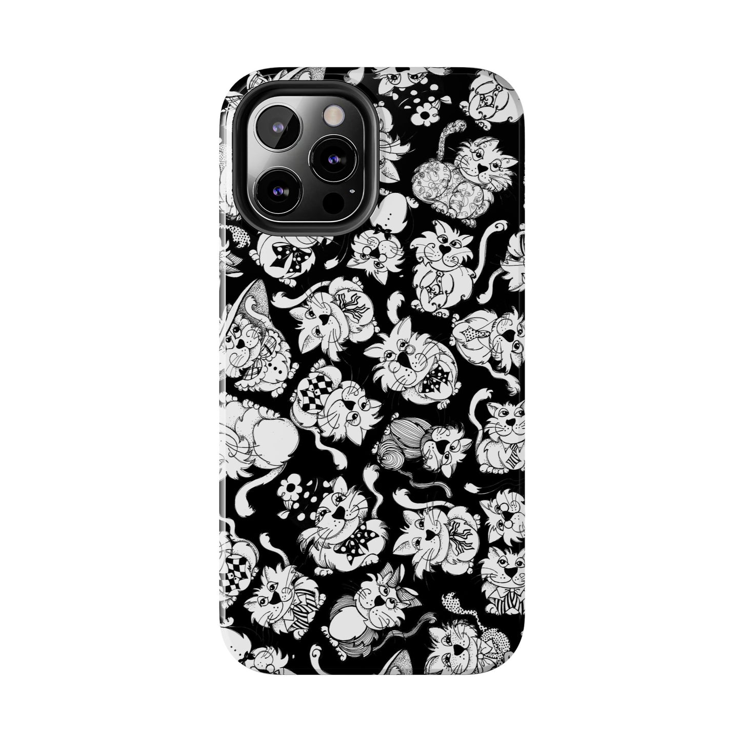 So Kitties Tossed Black Phone Case