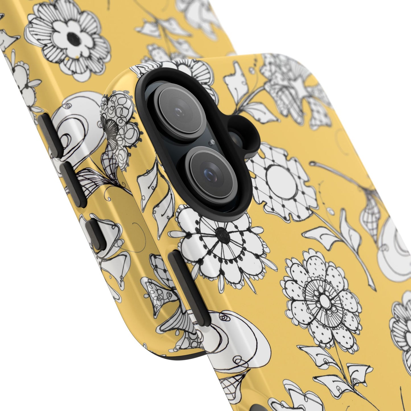 Paper Posies Yellow Phone Case