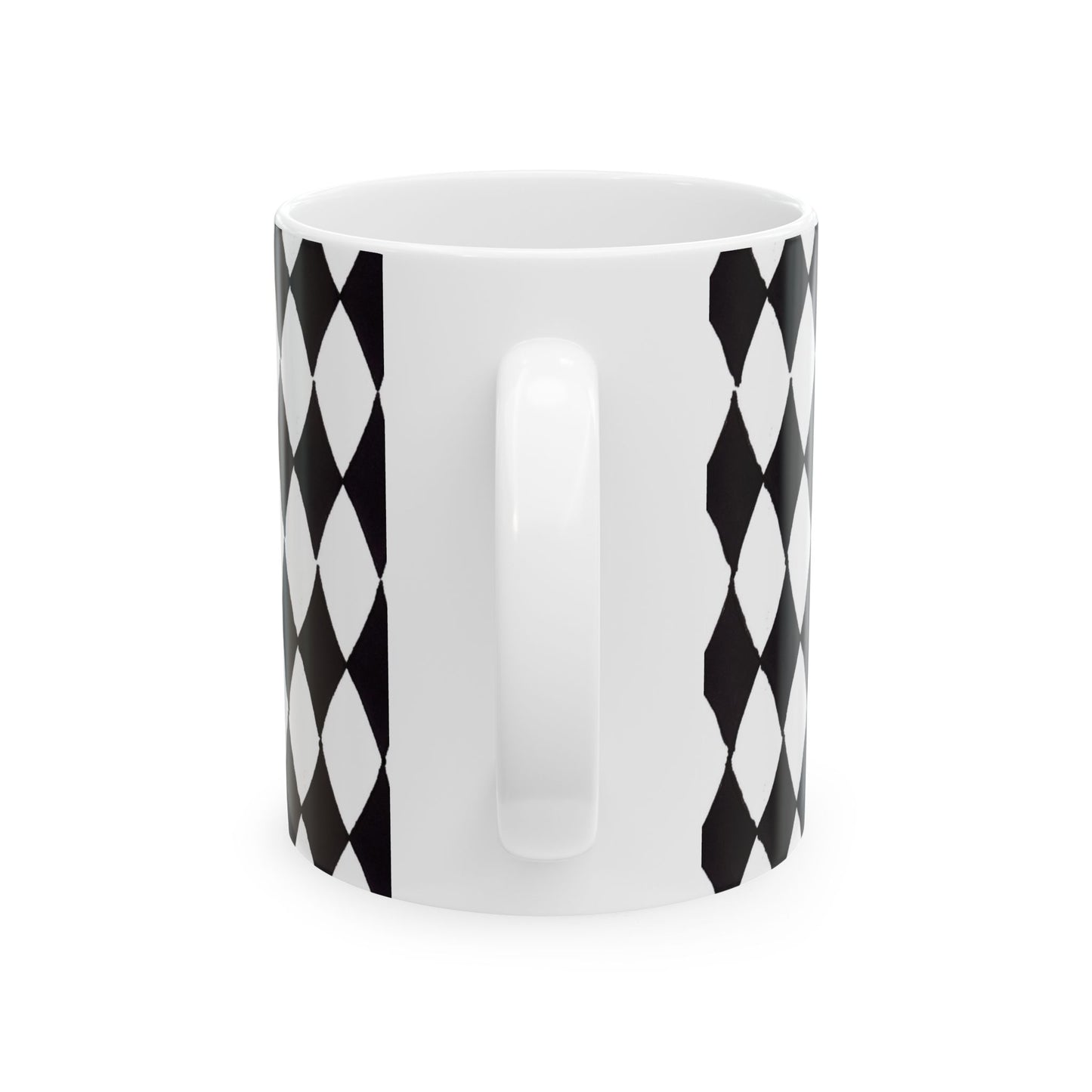 Diamond White / Black Cup