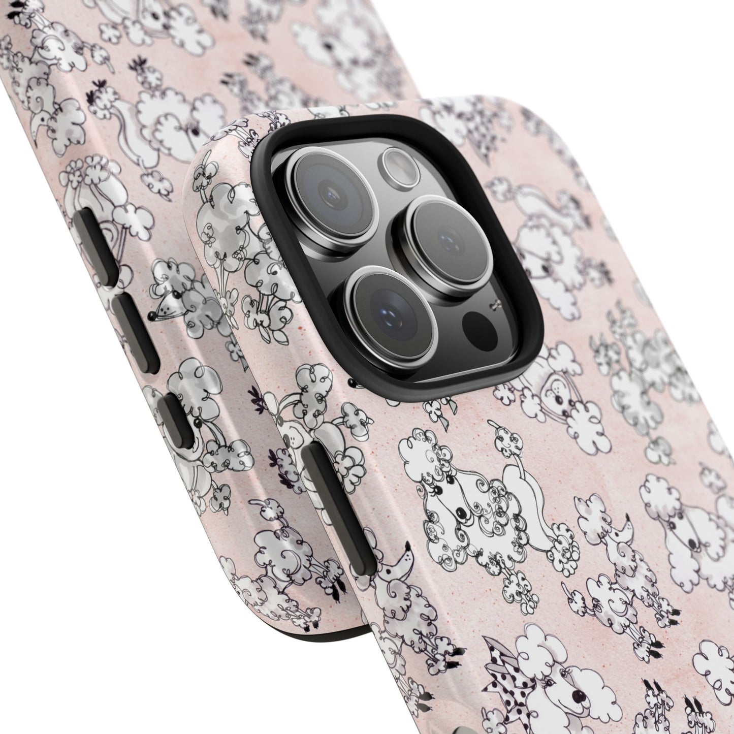 Paris Poodles Pink Phone Case