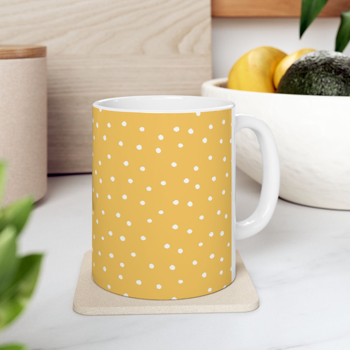 Dinky Dots Yellow / White Cup