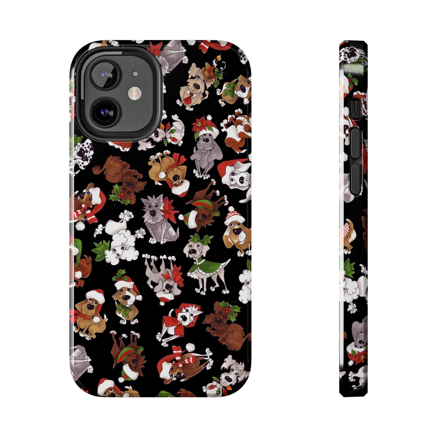 Doggie Toss Black Phone Case