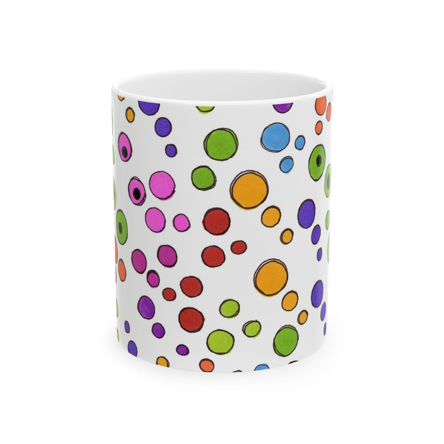 Dog Dots White / Multi Cup