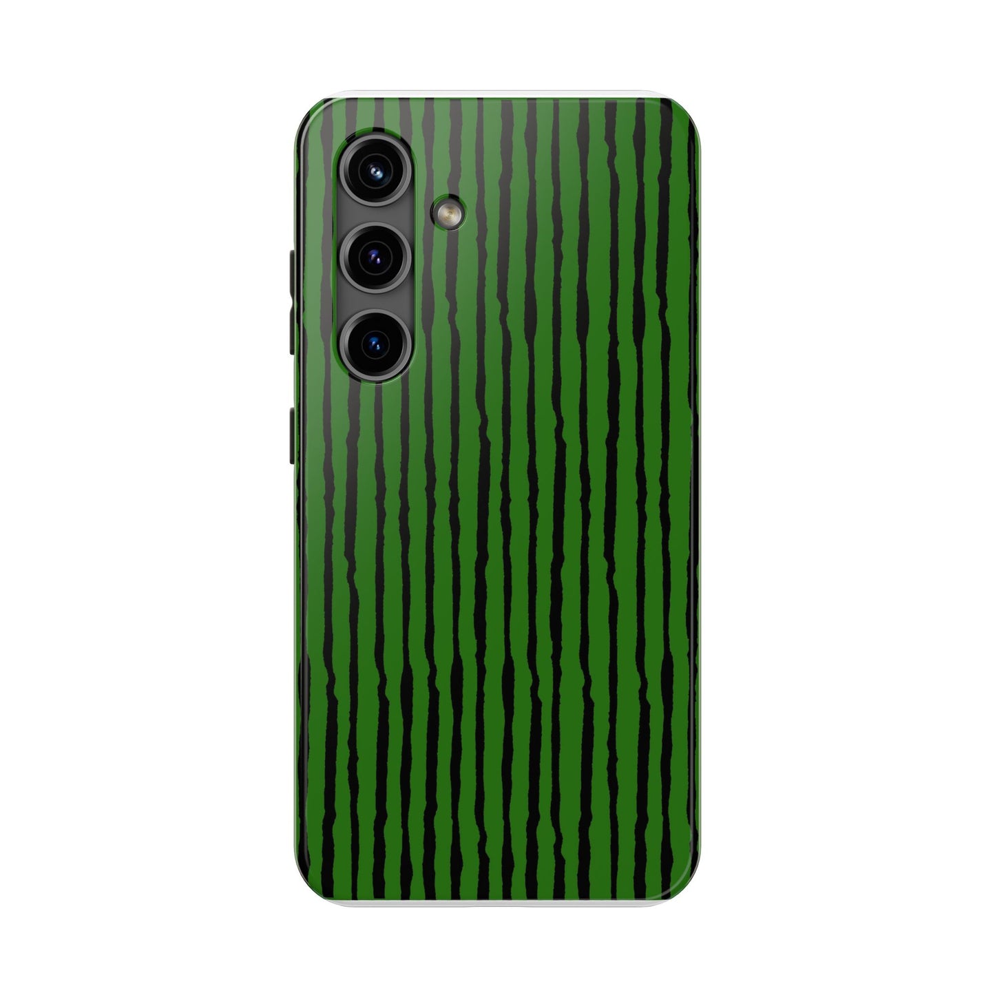 Sorta Stripe Green / Black Phone Case