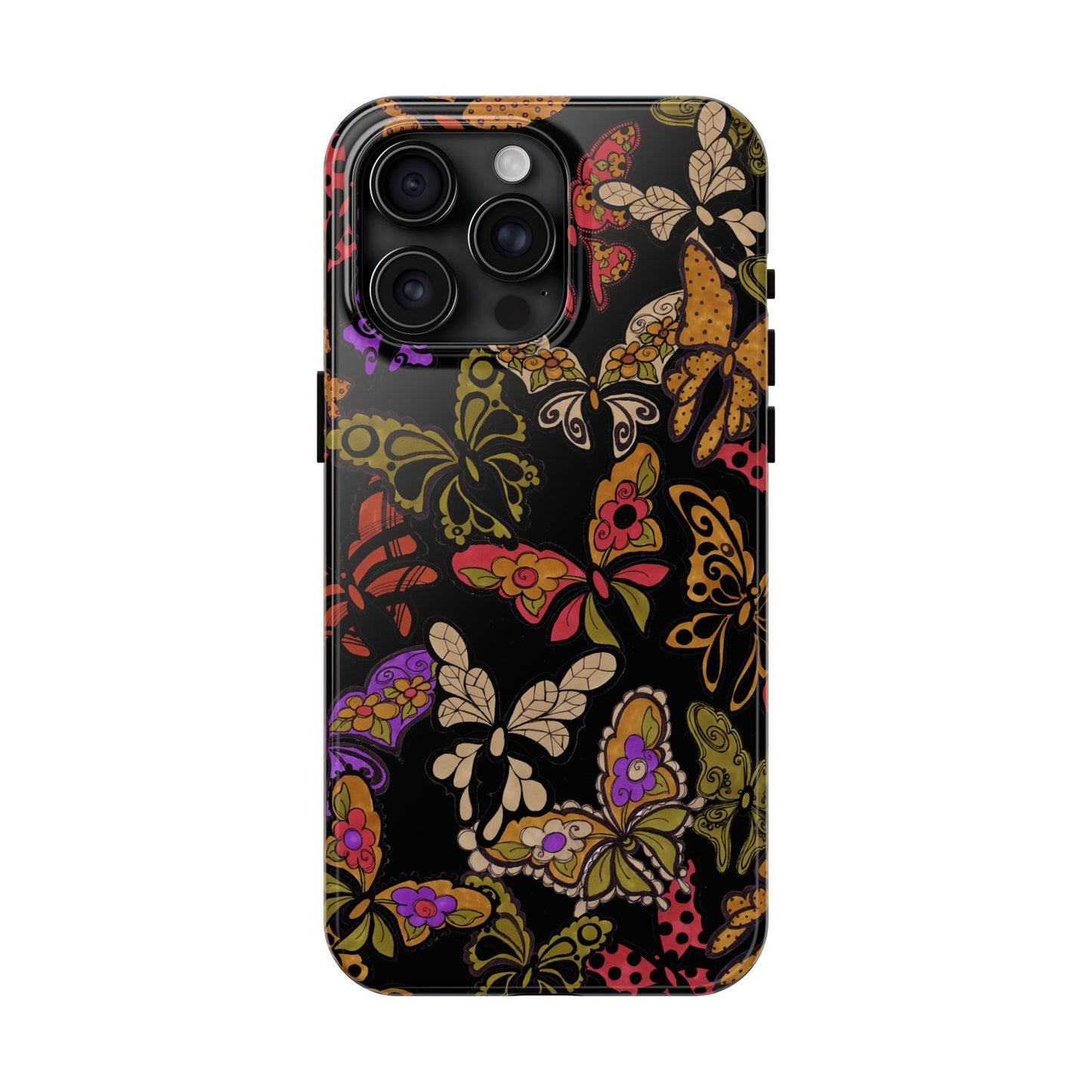 Flighty Black Phone Case
