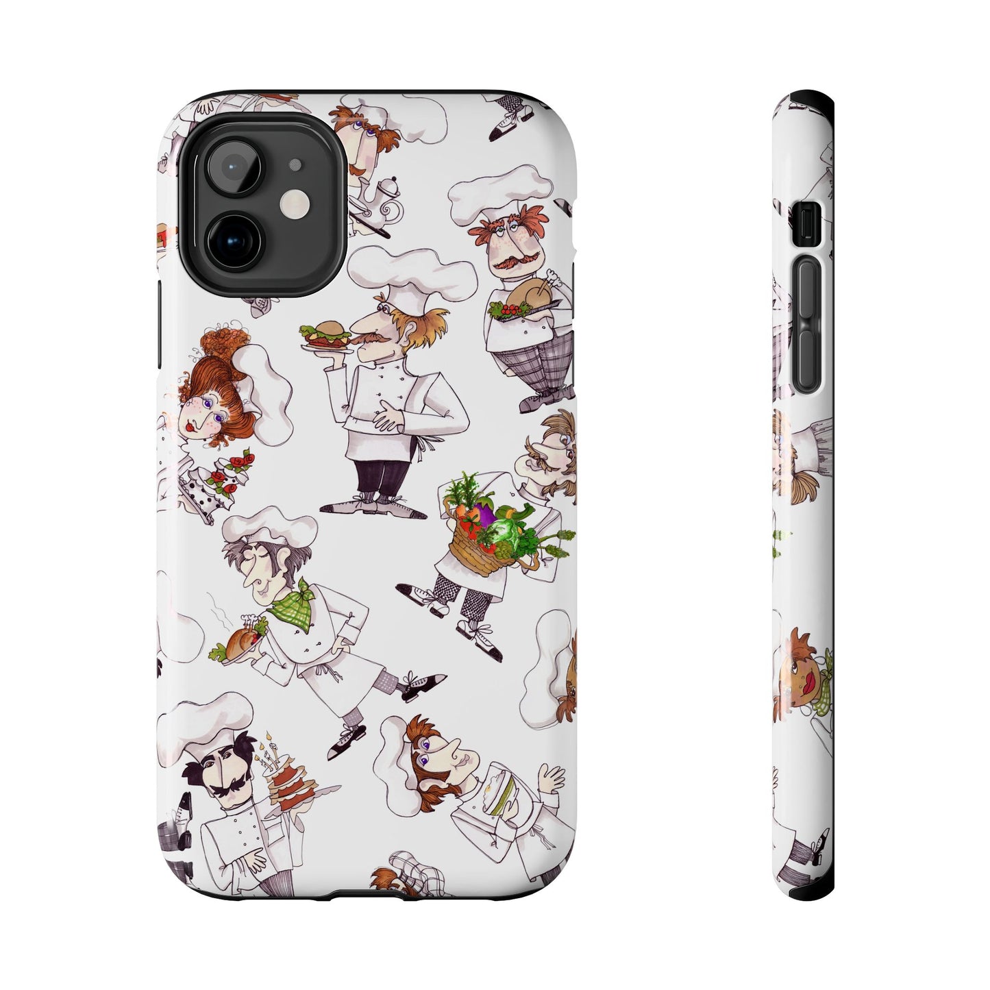 Tossed Chefs White Phone Case