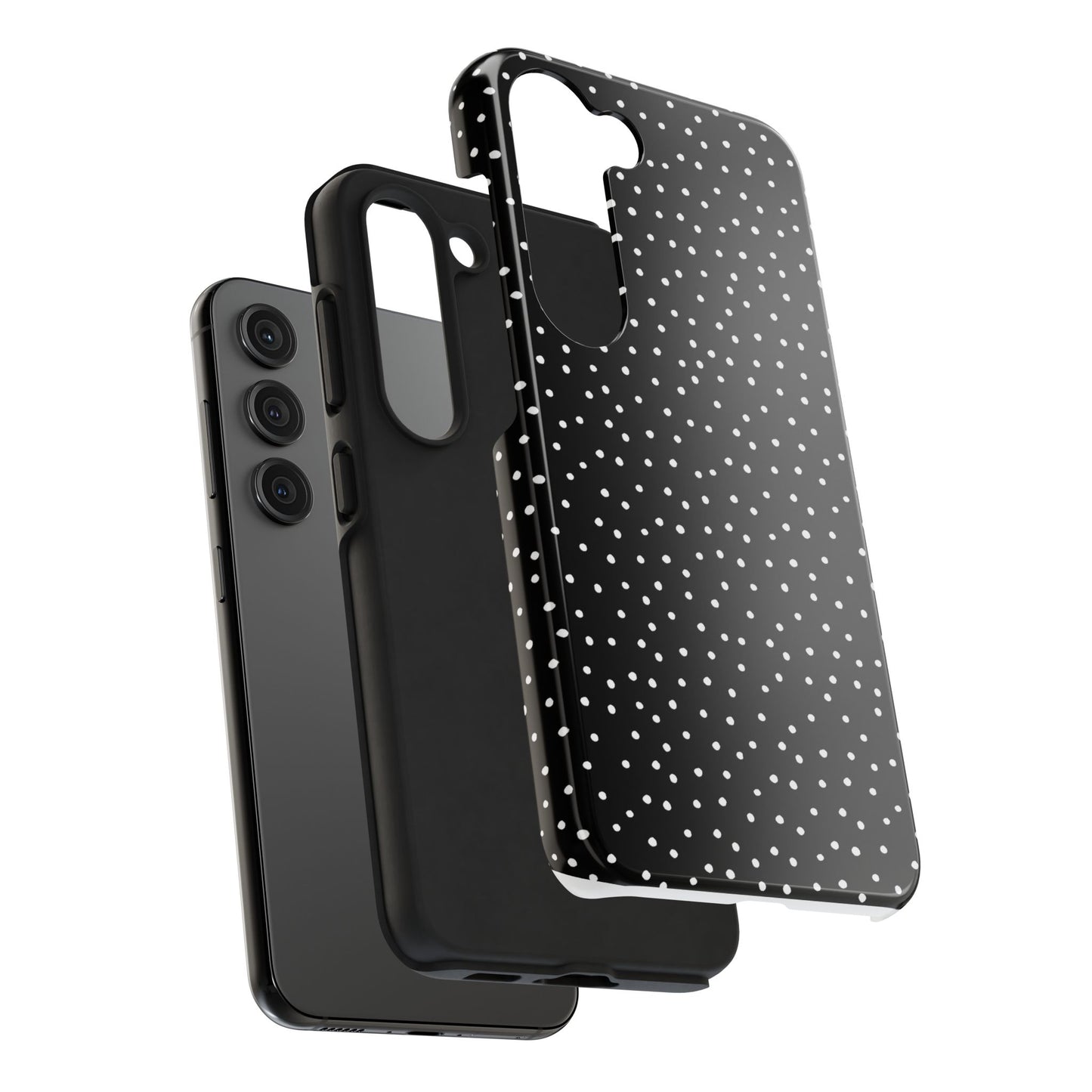 Dinky Dots Black / White Phone Case