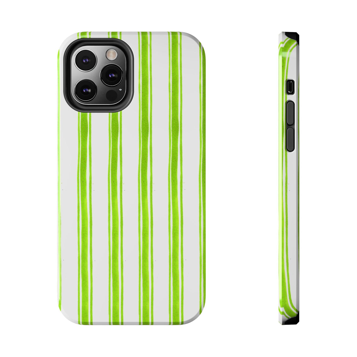 Awning Stripe Lime Phone Case