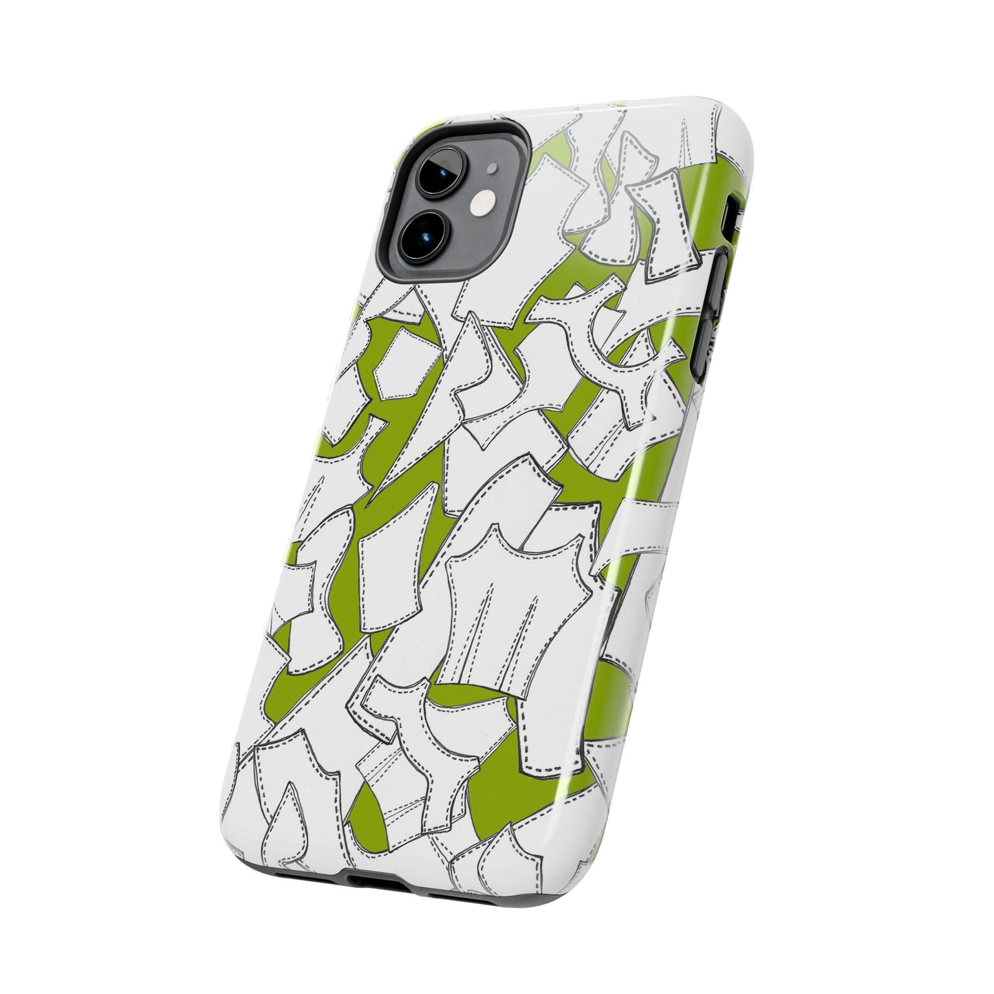Pattern Pieces Chartreuse Phone Case