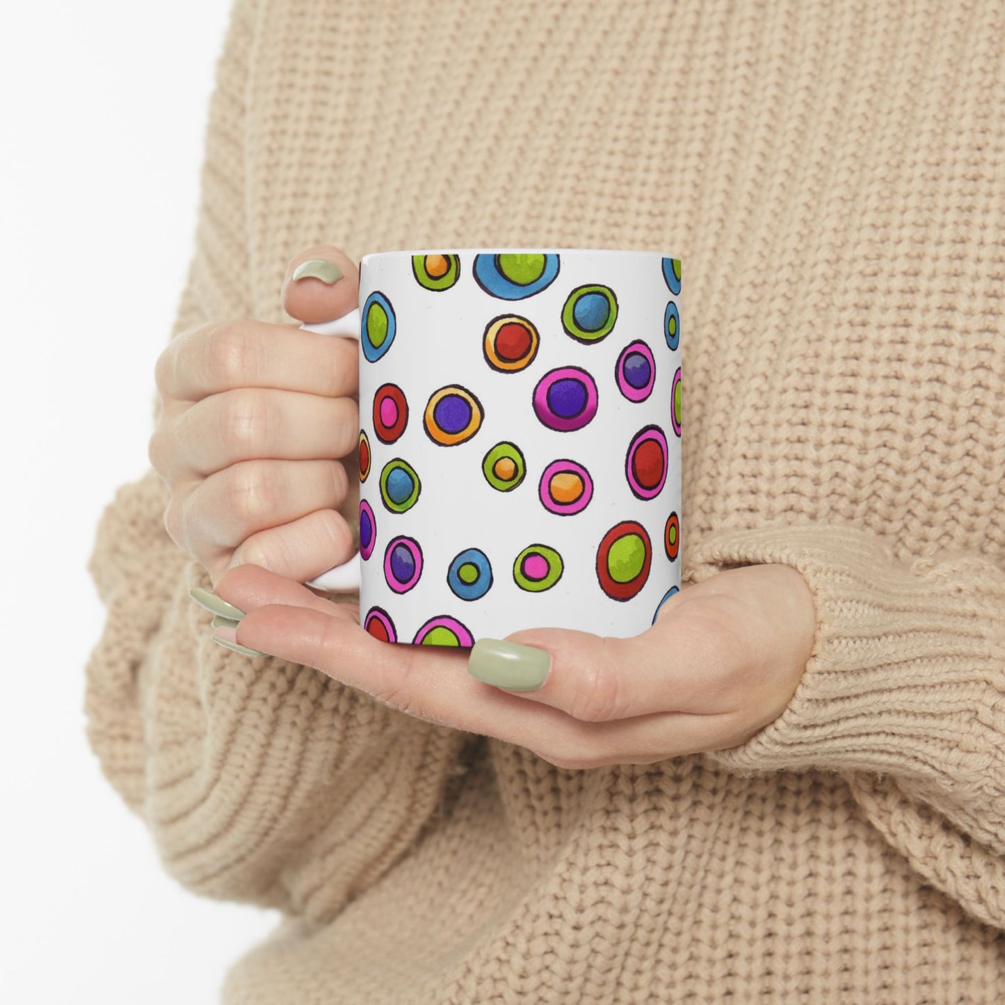 Dopey Dots White Cup