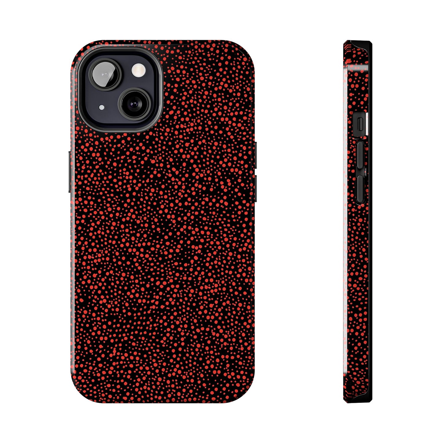 Confetti Red / Black Phone Case