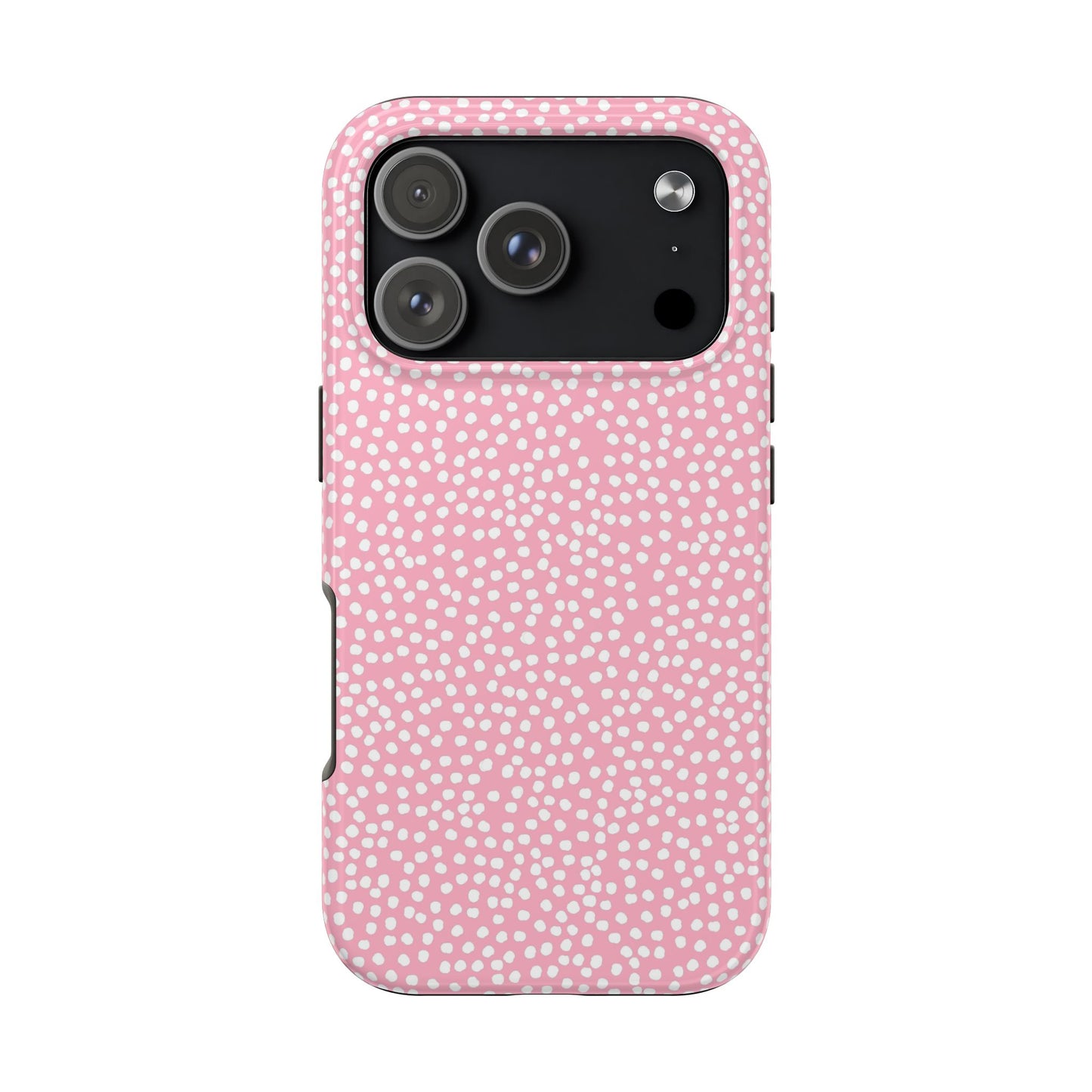 Bitty Dots Pink / White Phone Case