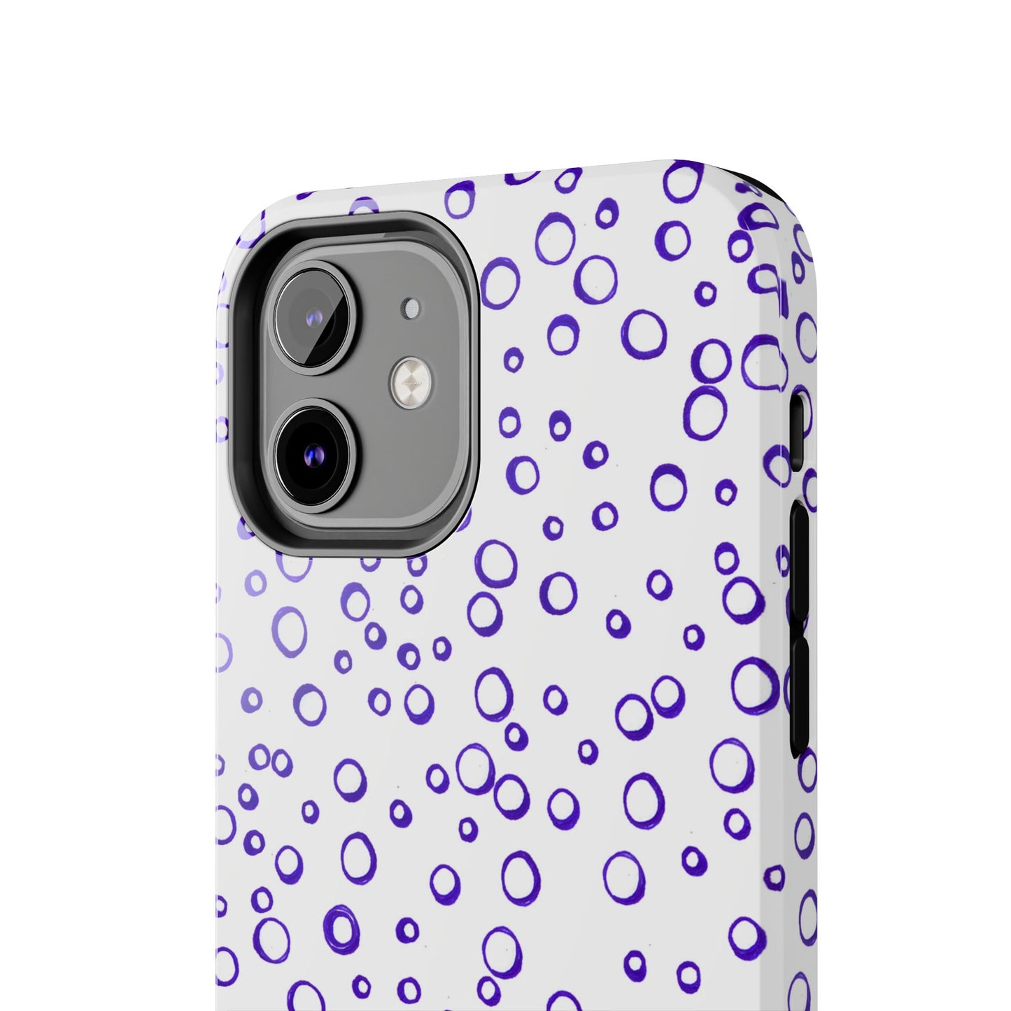 Blue See Through Dots Phone Case