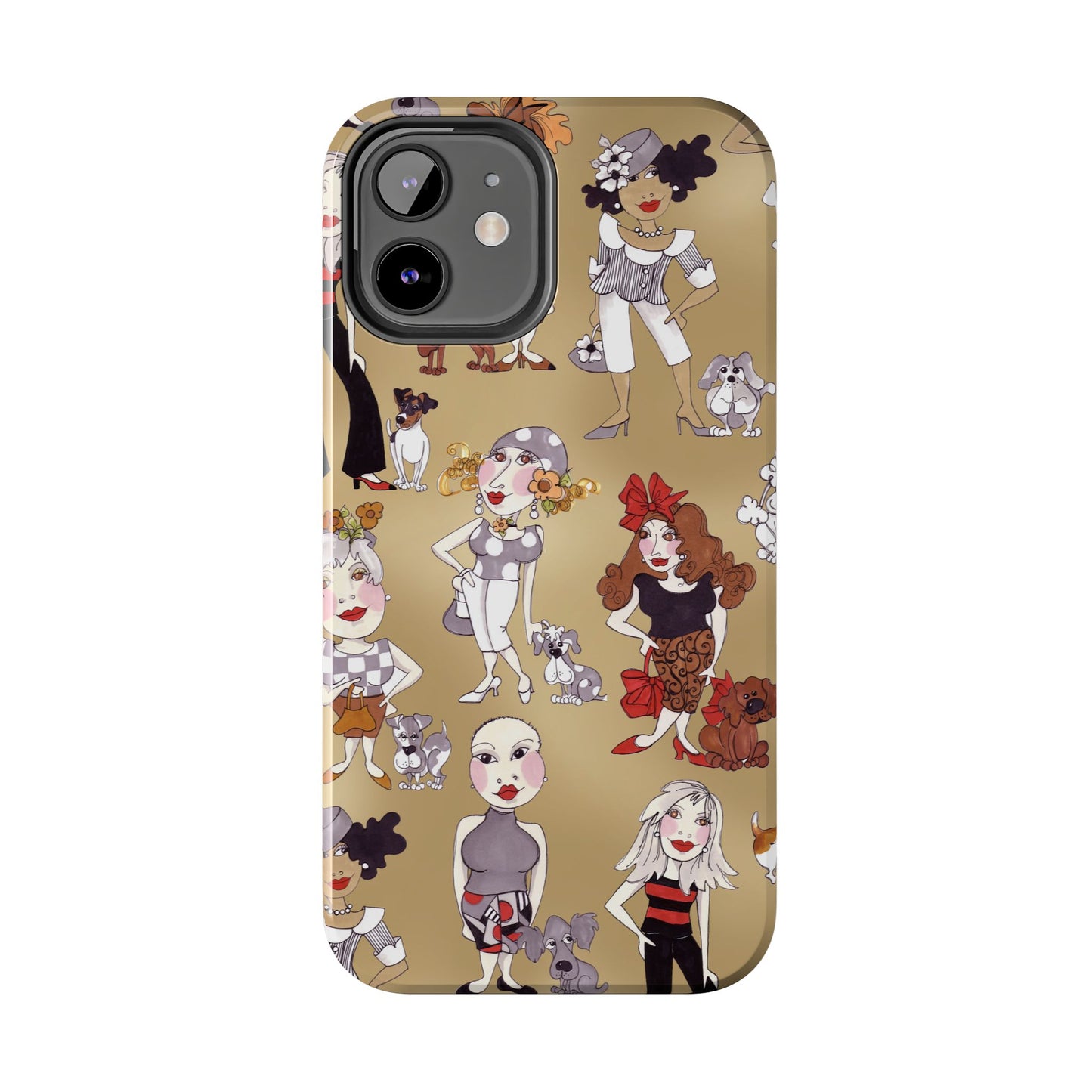 Dog Ladies Tan Phone Case