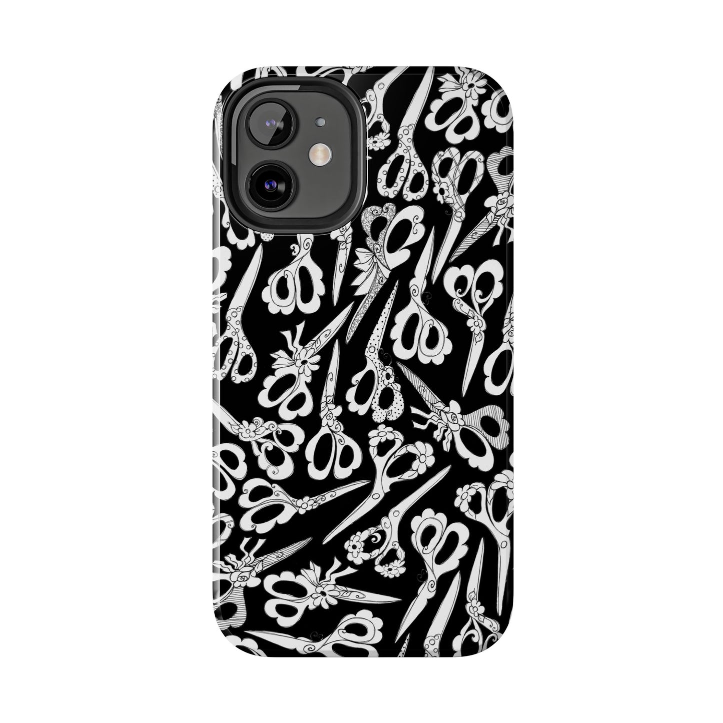 Scissor Blizzard Black Phone Case
