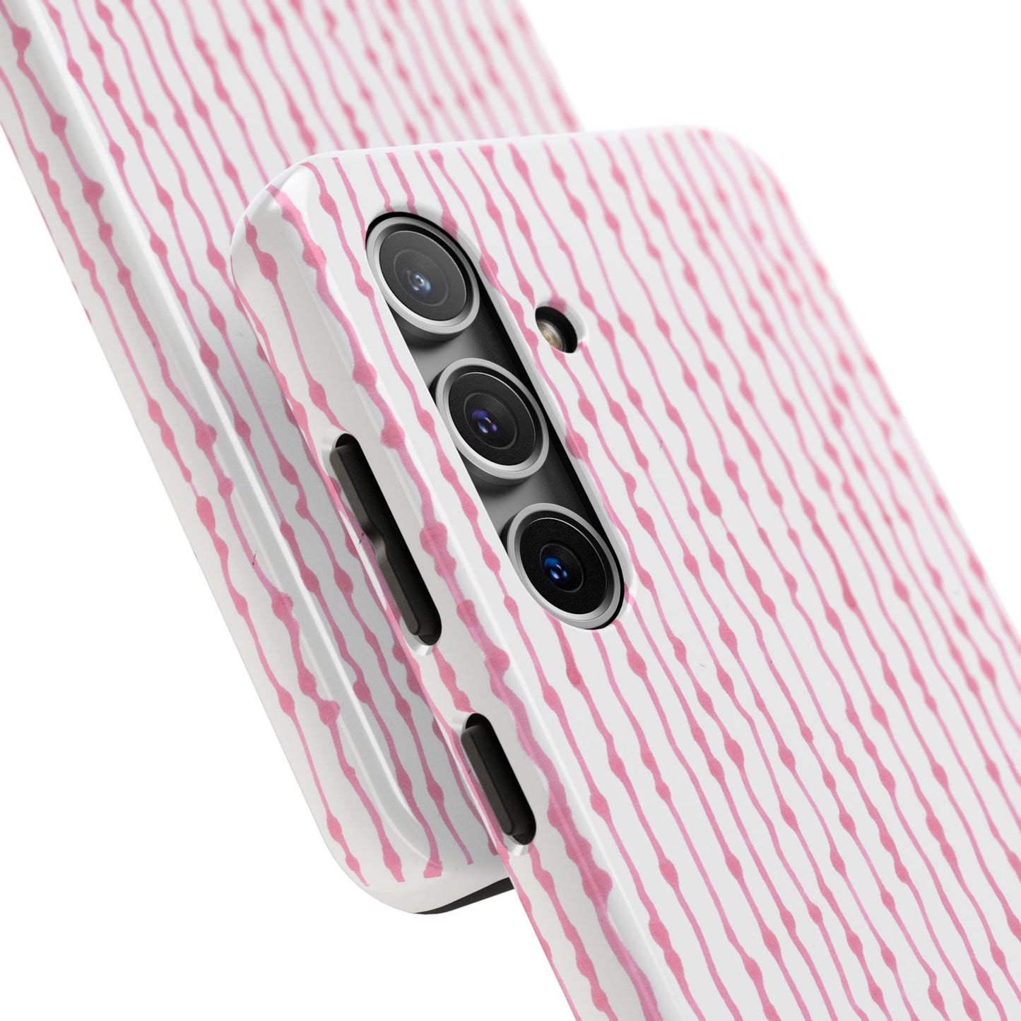 Faux Seersucker White / Pink Phone Case