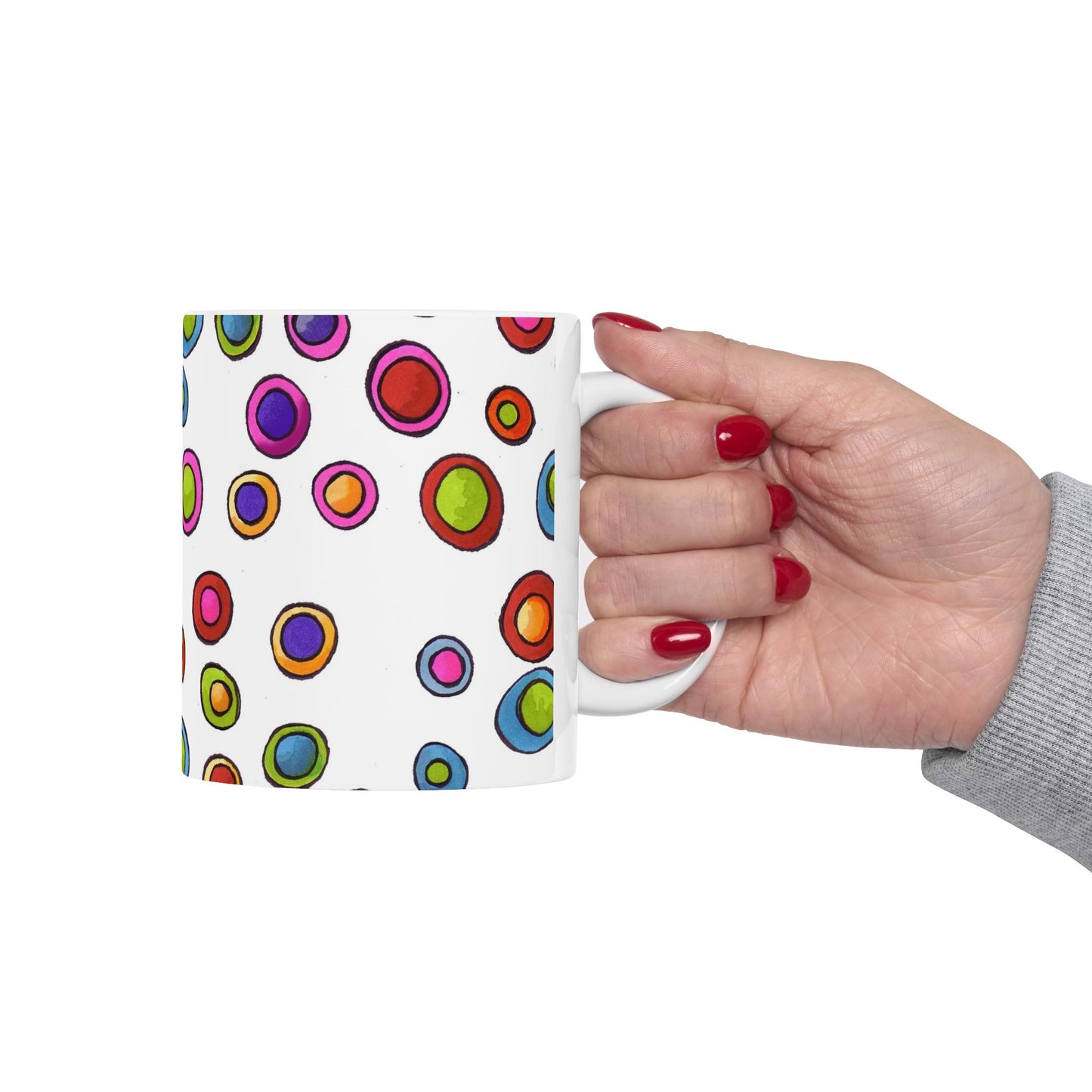 Dopey Dots White Cup