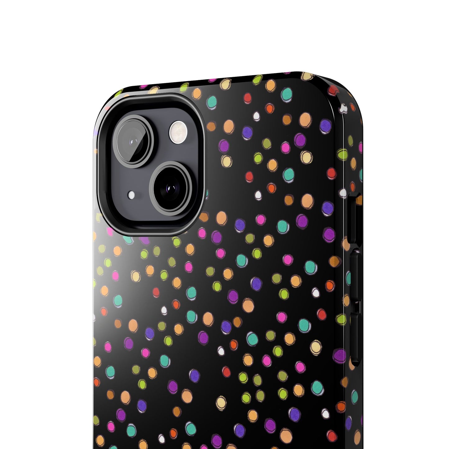 Dog Dots Black Phone Case