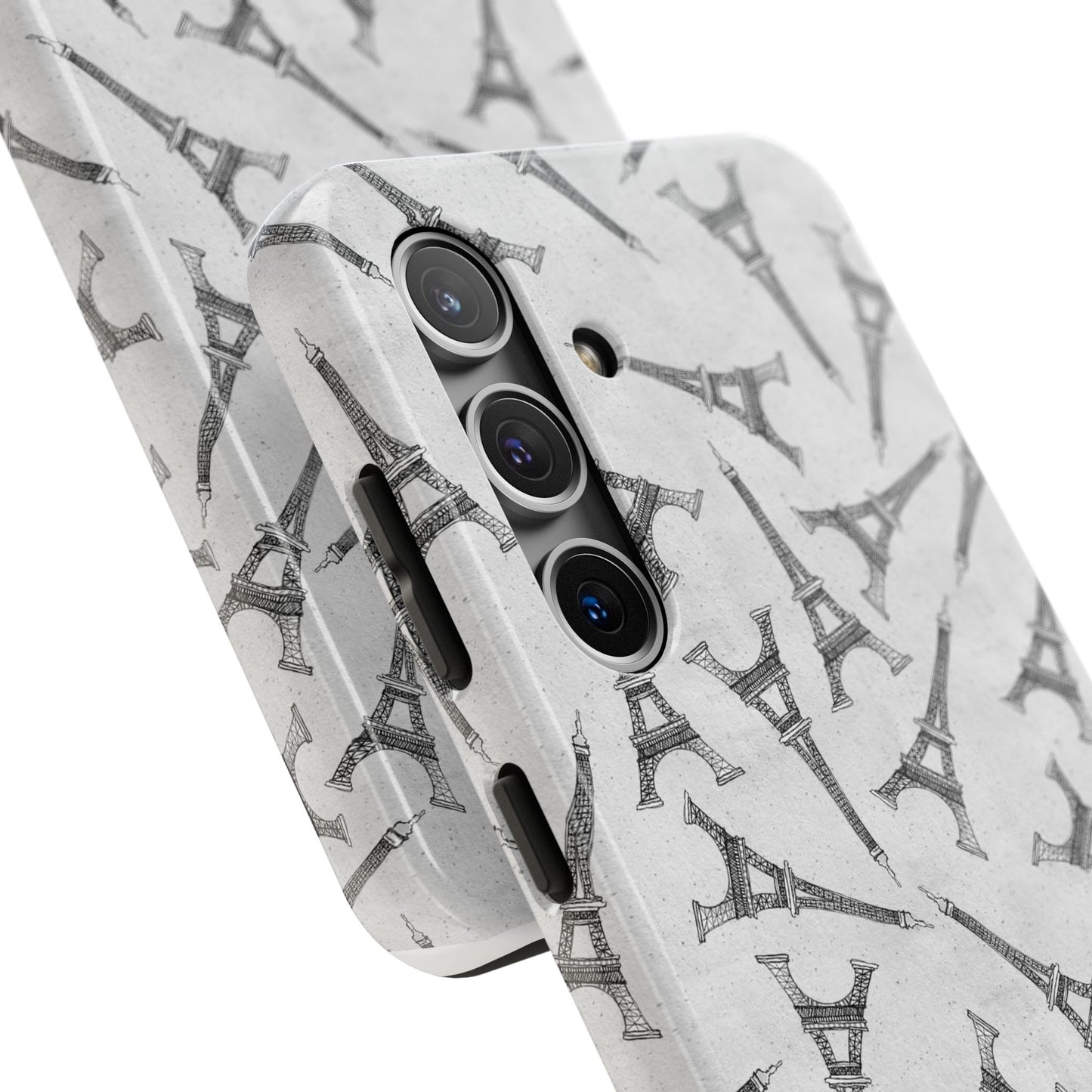 Eifelesque Silver Phone Case