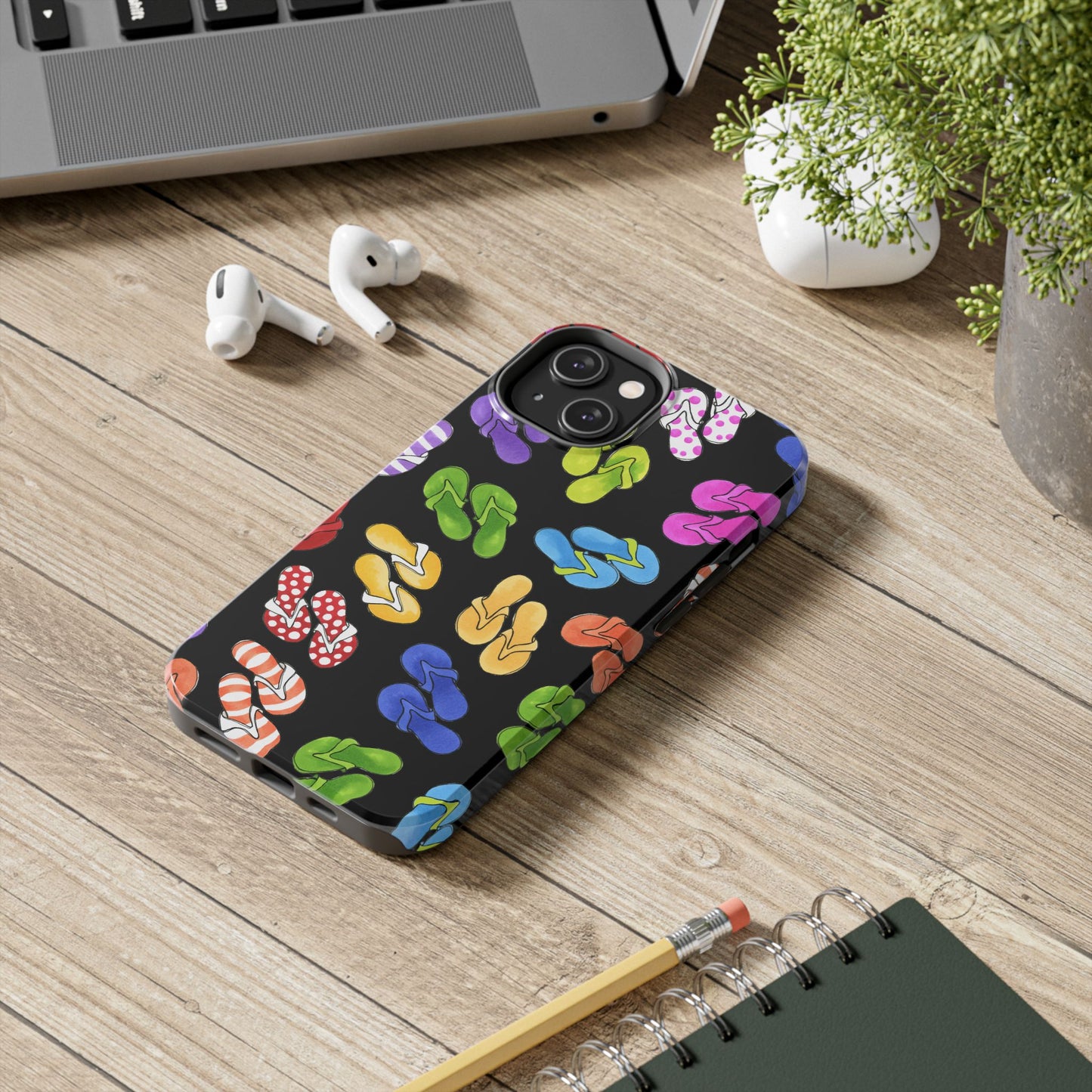 Fun Flops Black Phone Case